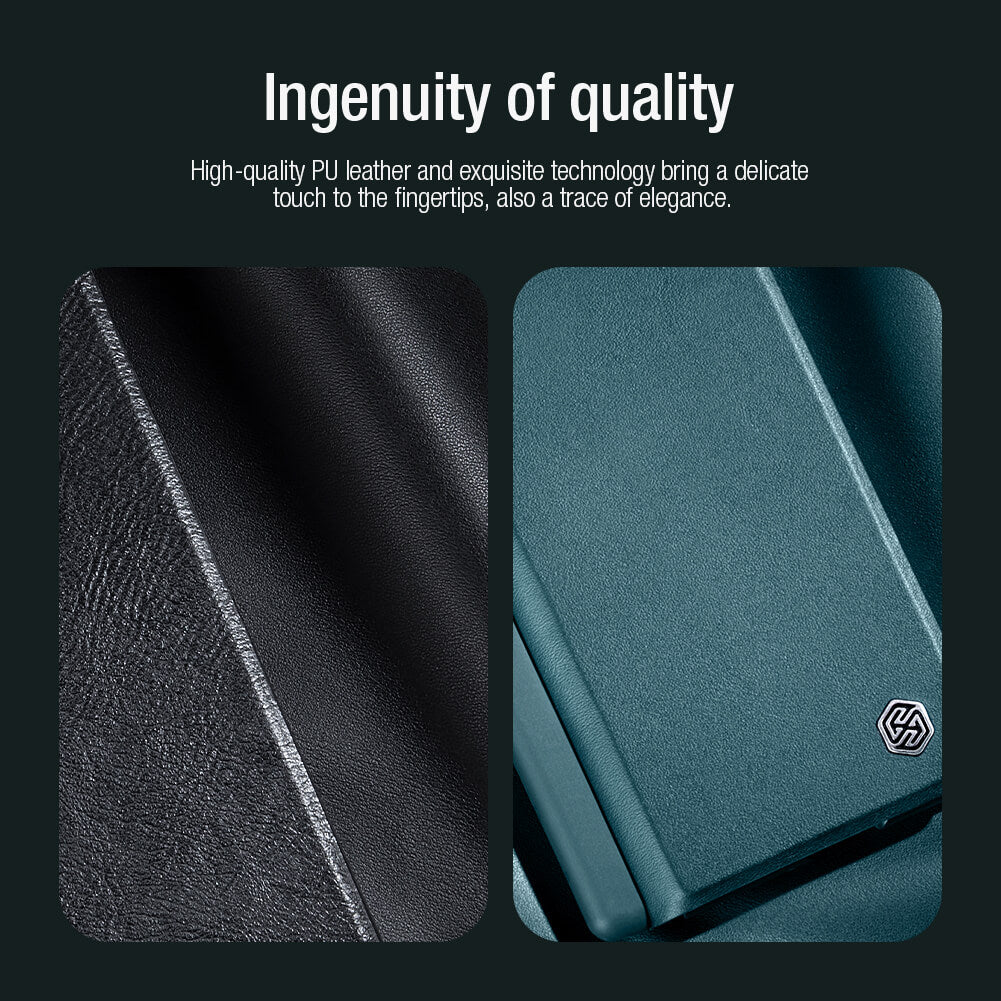 Samsung Galaxy Z Fold 4 Nillkin Qin Pro Leather Flip Case Cover With Pen Holder
