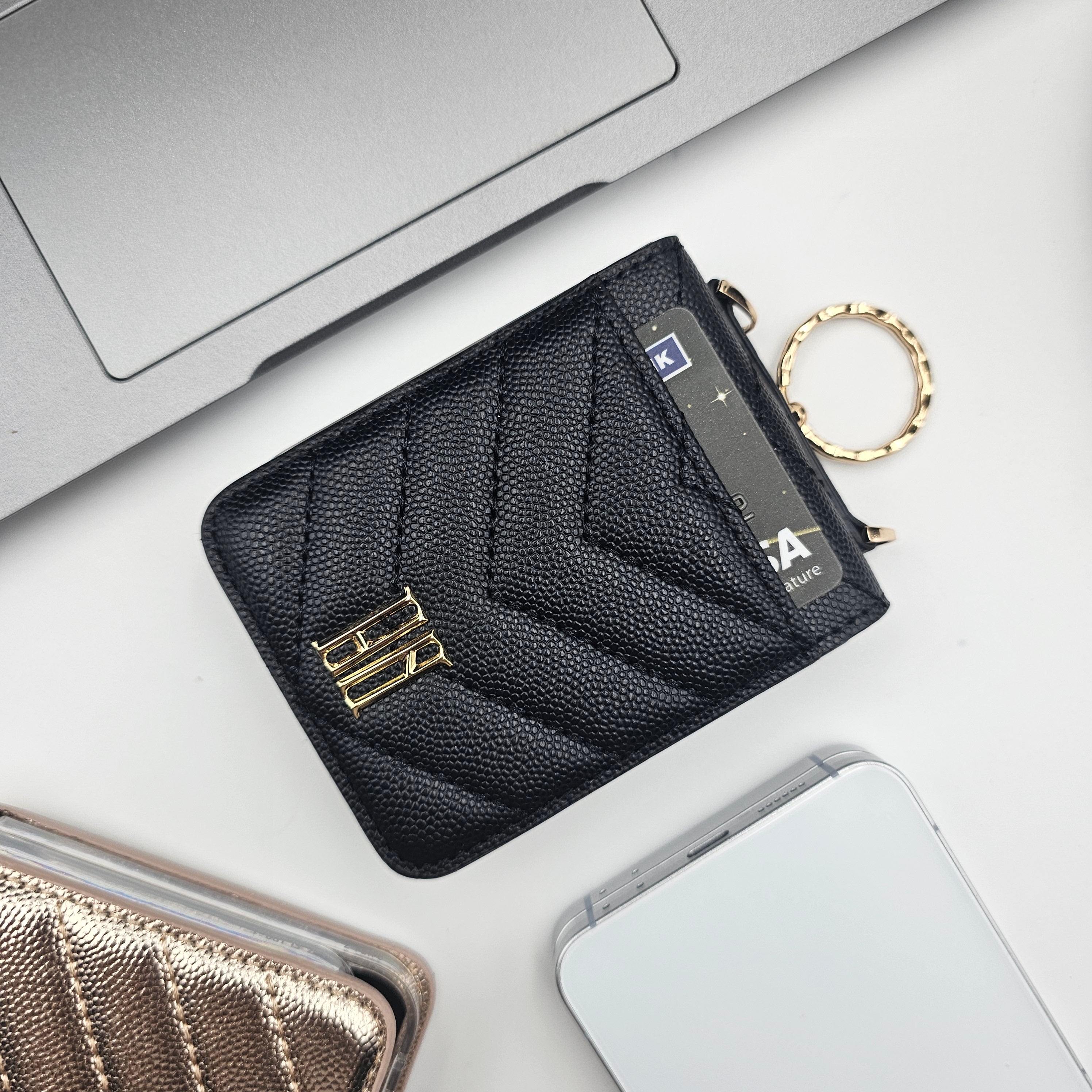 Puffer Cardholder Sling Phone Case Cover for Samsung Galaxy Z Flip 6 | Quilted Strap Wallet Cover