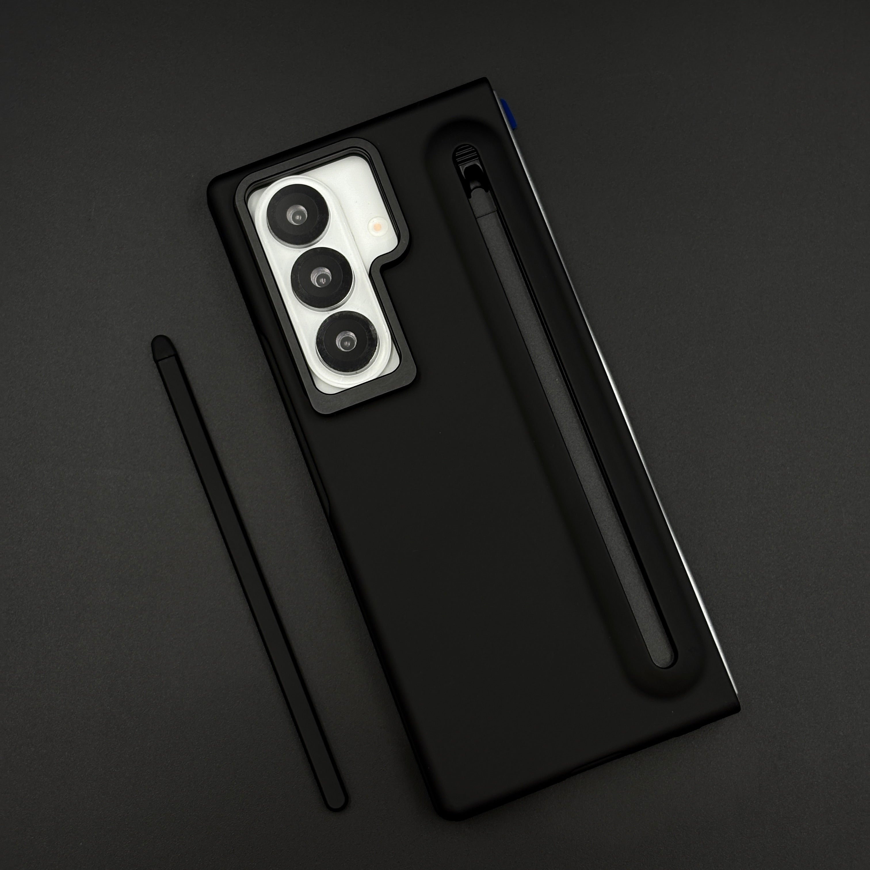 Matte Case with Pen Slot & Front Screen Protector for Samsung Galaxy Z Fold 7