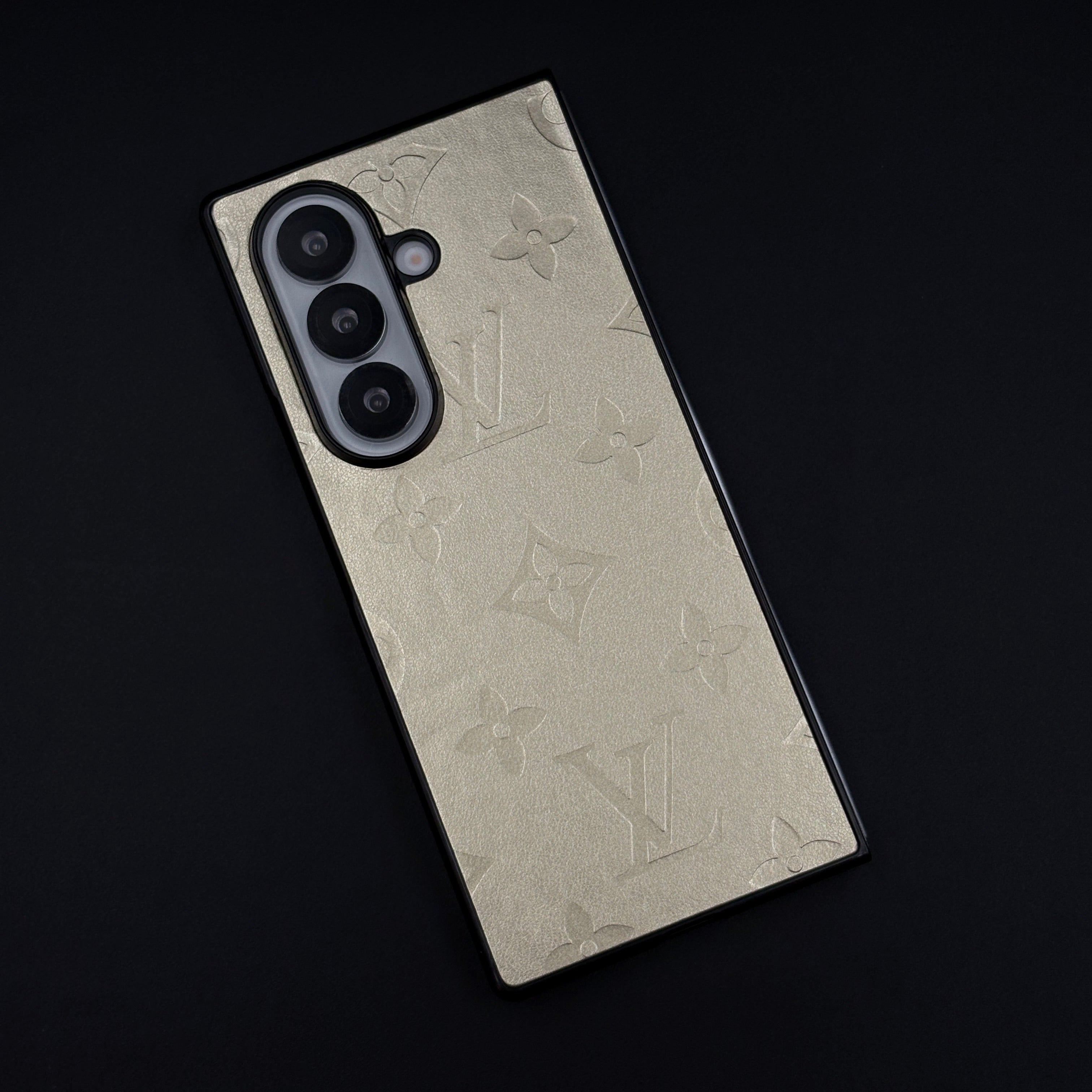 Embossed Feel Leather Designer Case for Samsung Galaxy Z Fold 7 | Ultra-Luxe Brand Edition