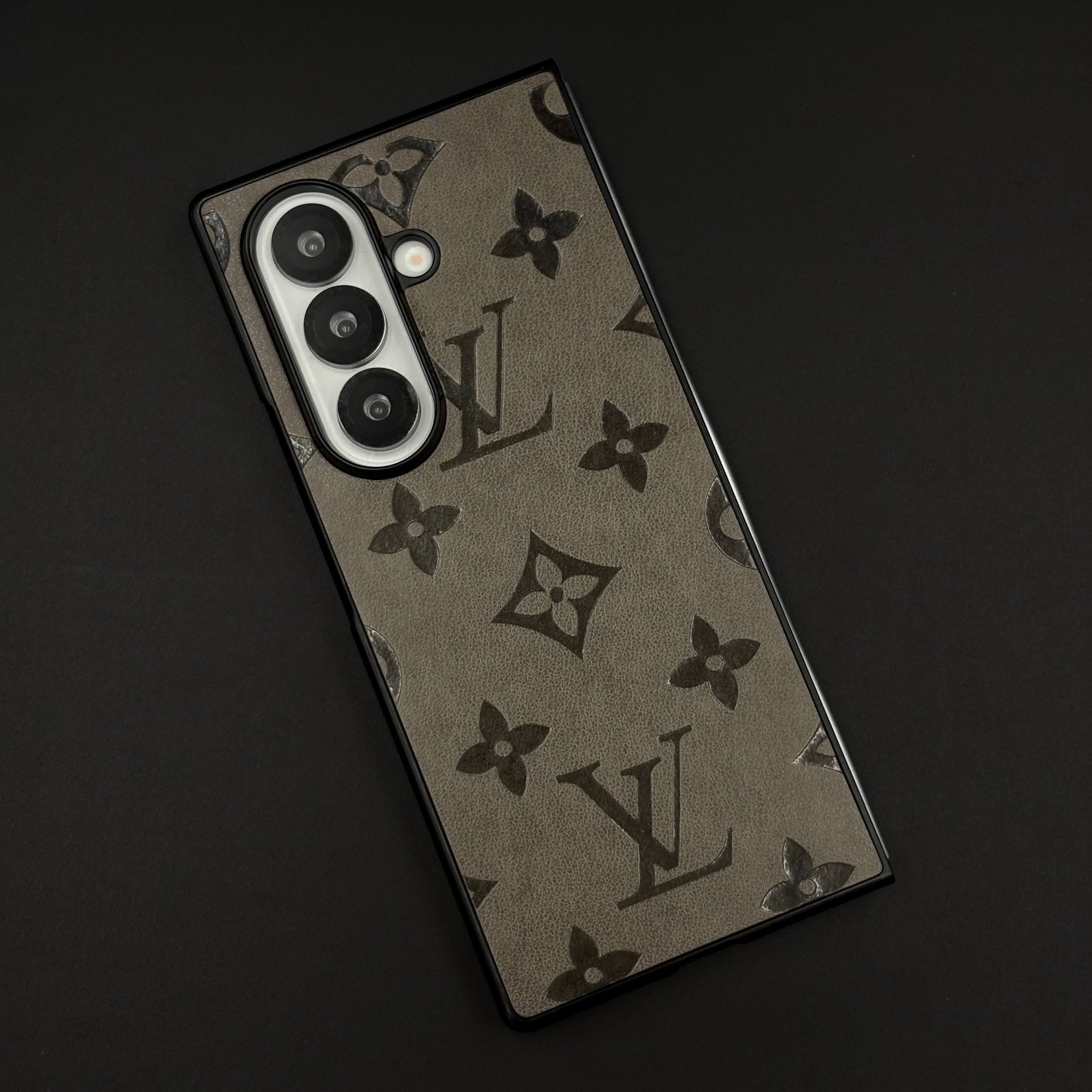 Embossed Feel Leather Designer Case for Samsung Galaxy Z Fold 7 | Ultra-Luxe Brand Edition