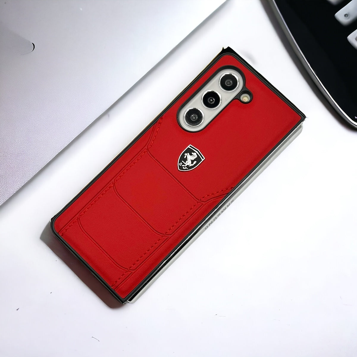 FR Stitched PU Leather Case for Samsung Galaxy Z Fold 7 | Luxury Protective Edition