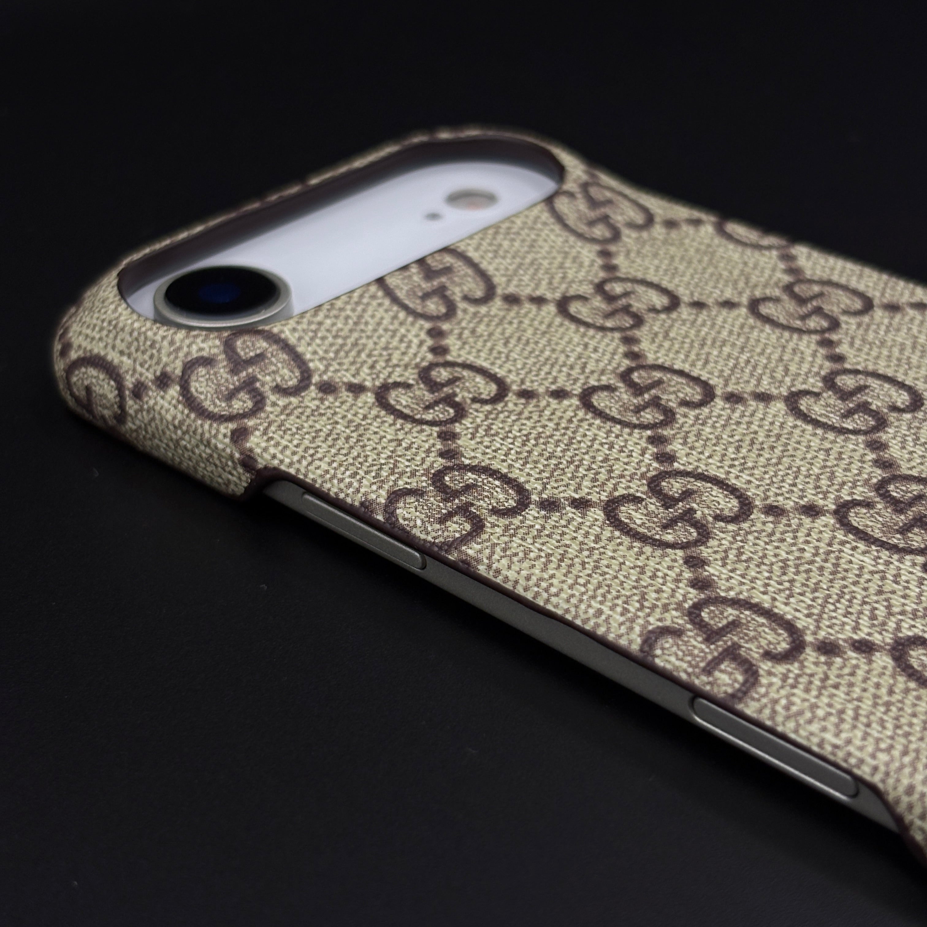 Luxury Brand PU Leather GG Case for iPhone 17 Air | Designer Protective Cover