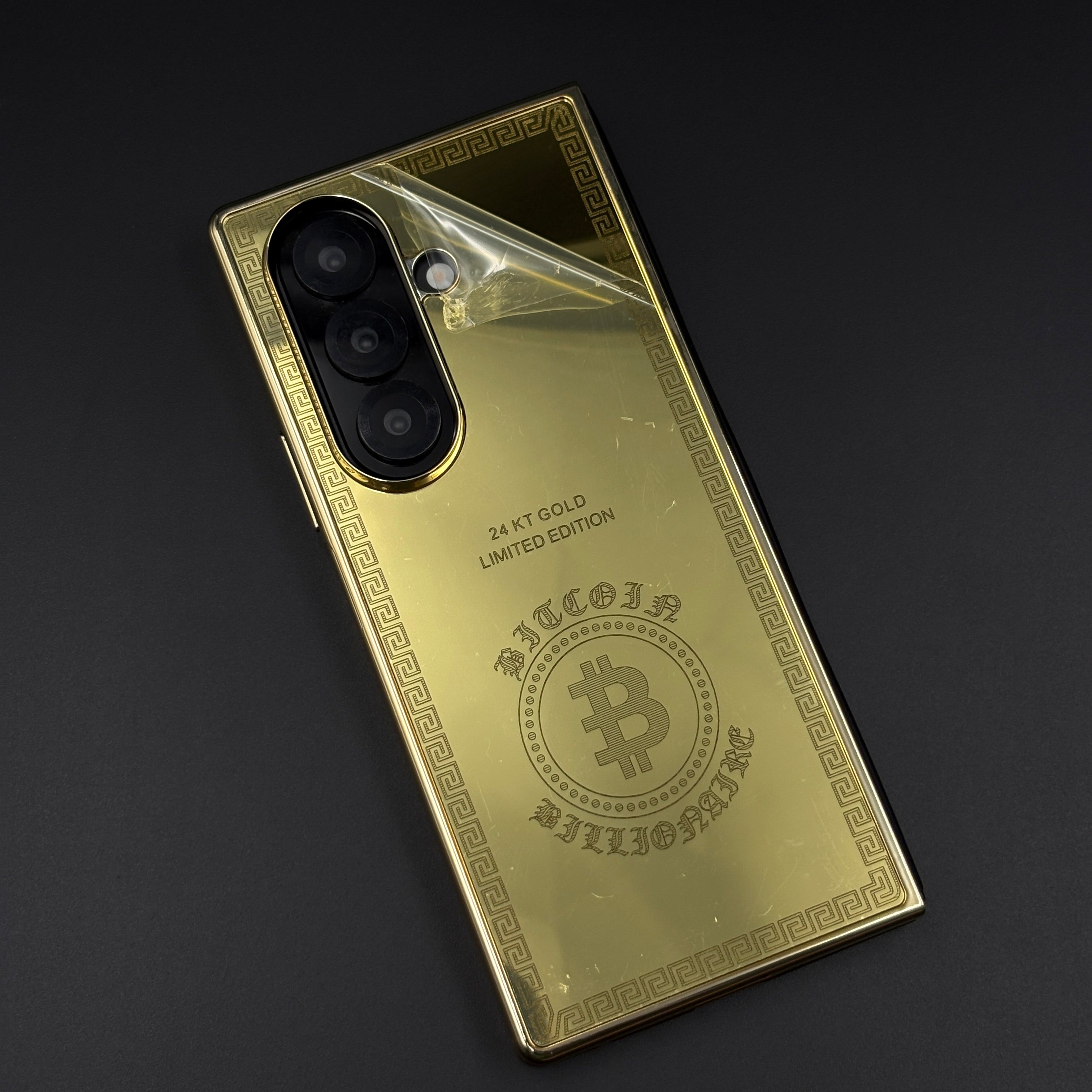 Handcrafted 24K Gold Plated Bitcoin Case for Samsung Galaxy Z Fold 6 | Luxury Limited Edition Cover