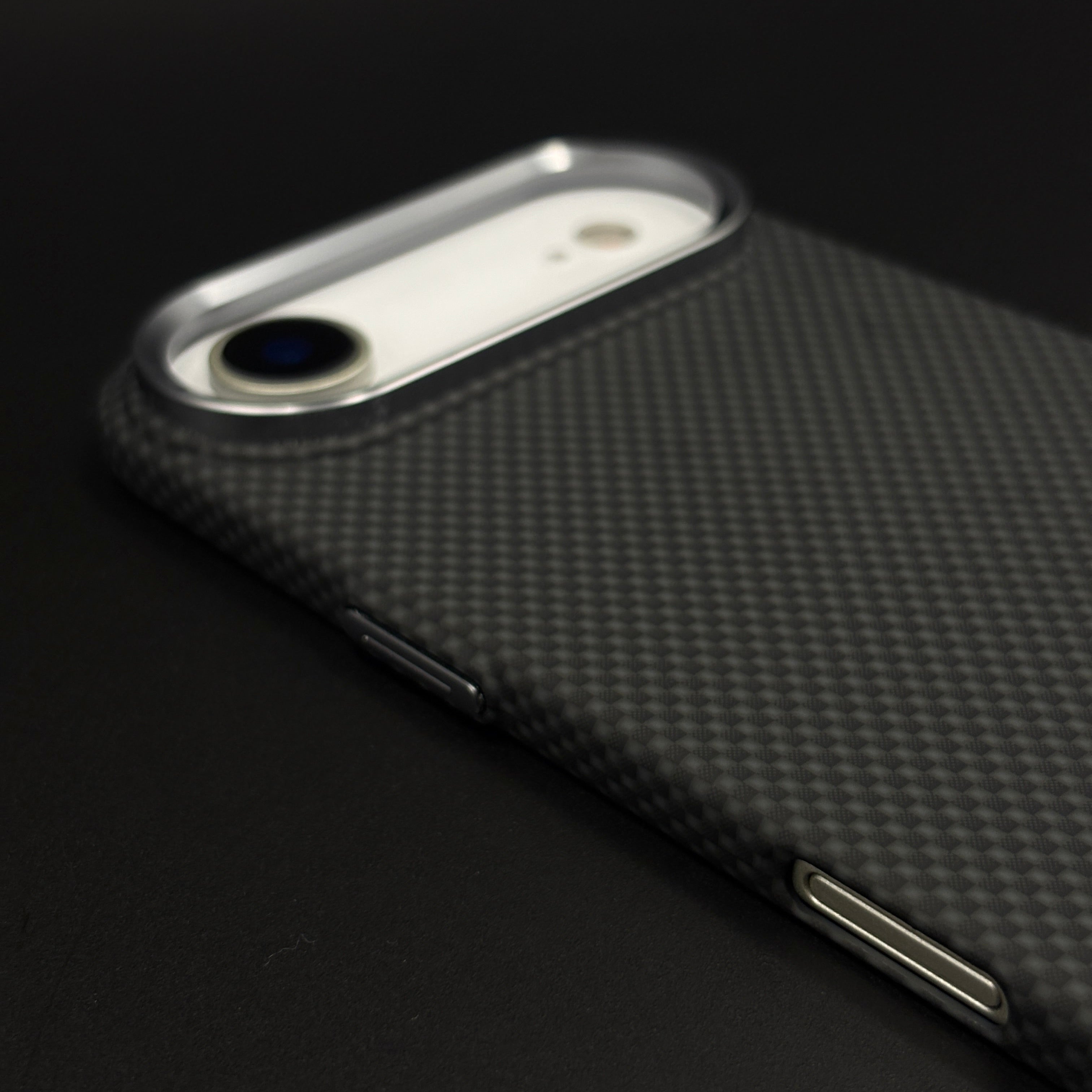 UltraLite Black Case Slim Mobile Case Cover for iPhone 17 Air | Rare Aramid Texture Finish | Real Carbon Fibre Feel | Hidden MagSafe