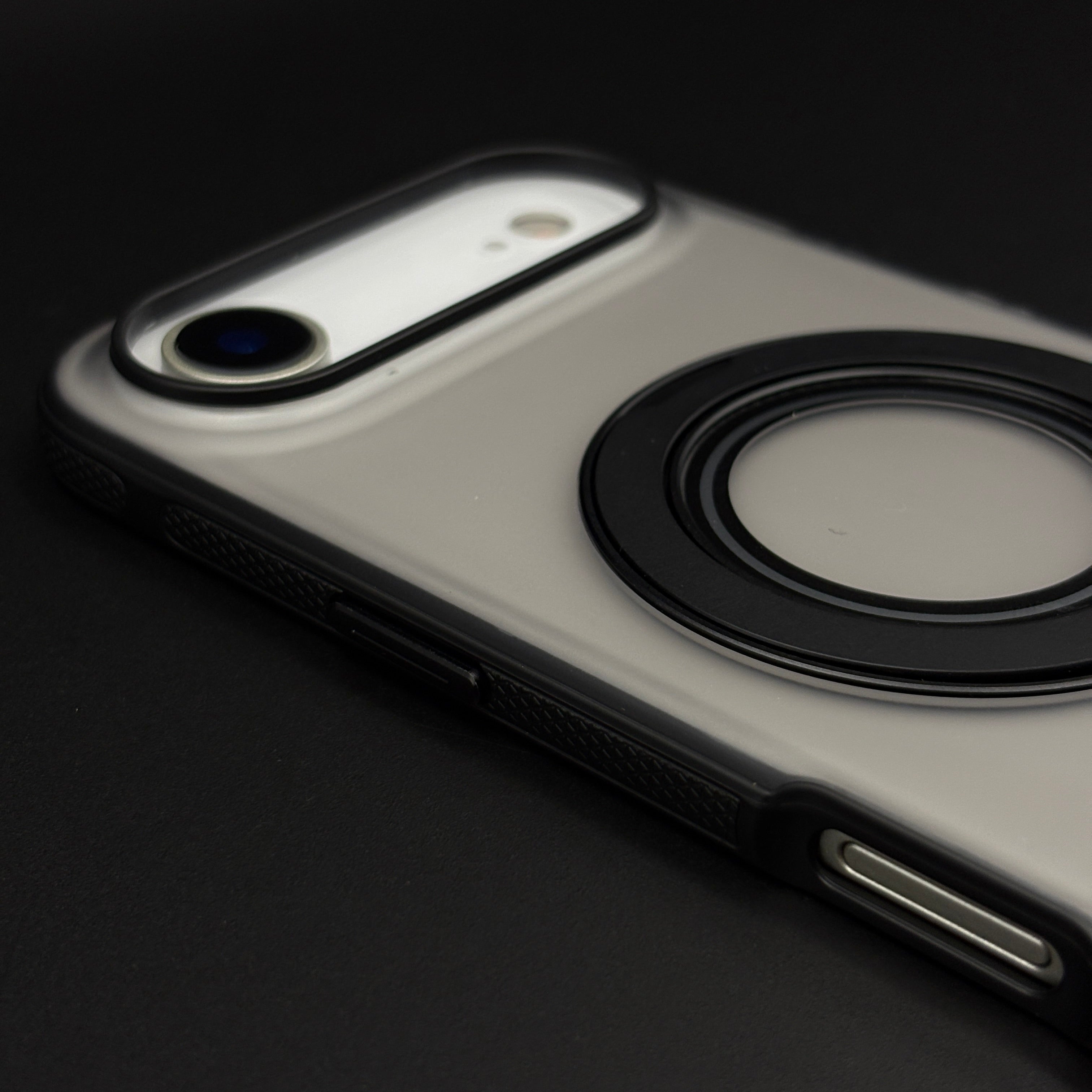 Rotating Metal Stand Clear Case for iPhone 17 Air | MagSafe Compatible Kickstand Cover