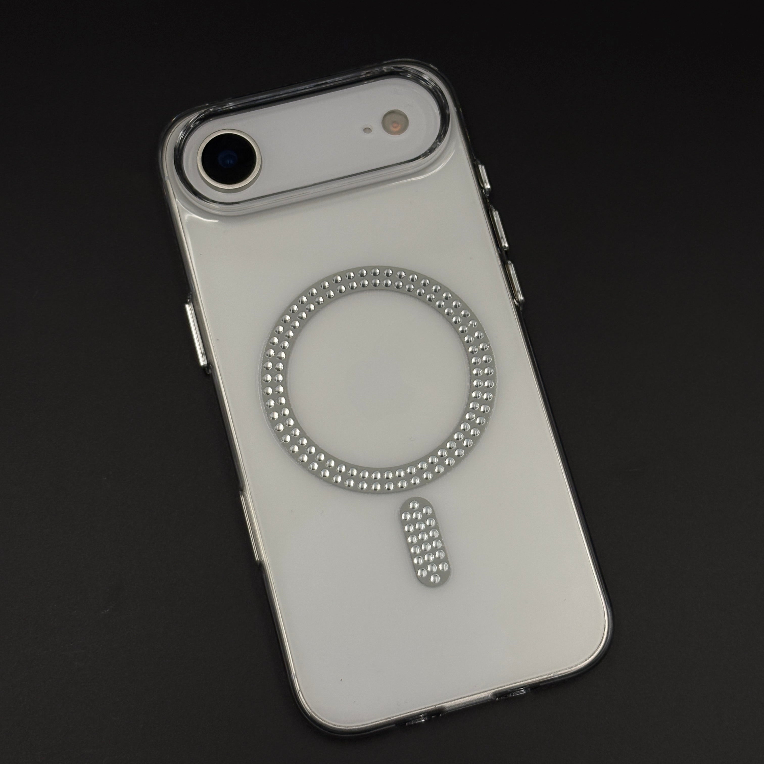 Diamond Rhinestone MagSafe Clear Case for iPhone 17 Air | Anti-Yellow Protection