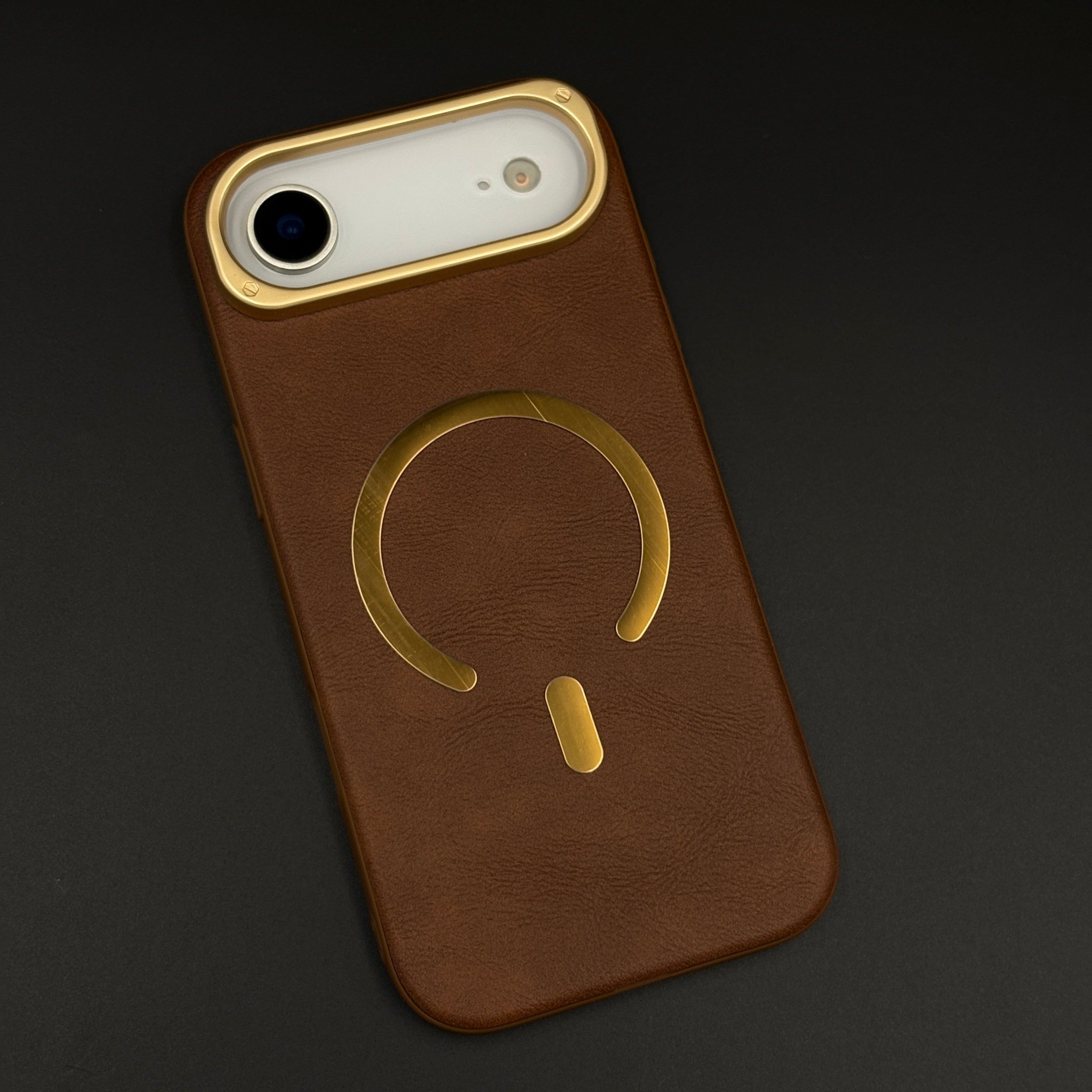 Leather MagSafe Mobile Case Cover for iPhone 17 Air | Slim Protective Back