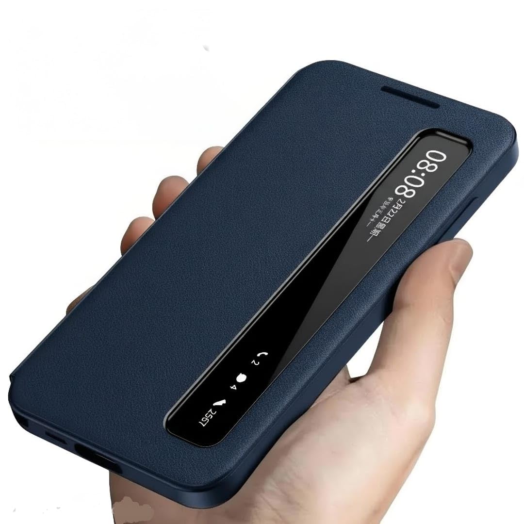 Smart-View Interactive Display Flip Leather Case Cover for Samsung Galaxy S26 Ultra
