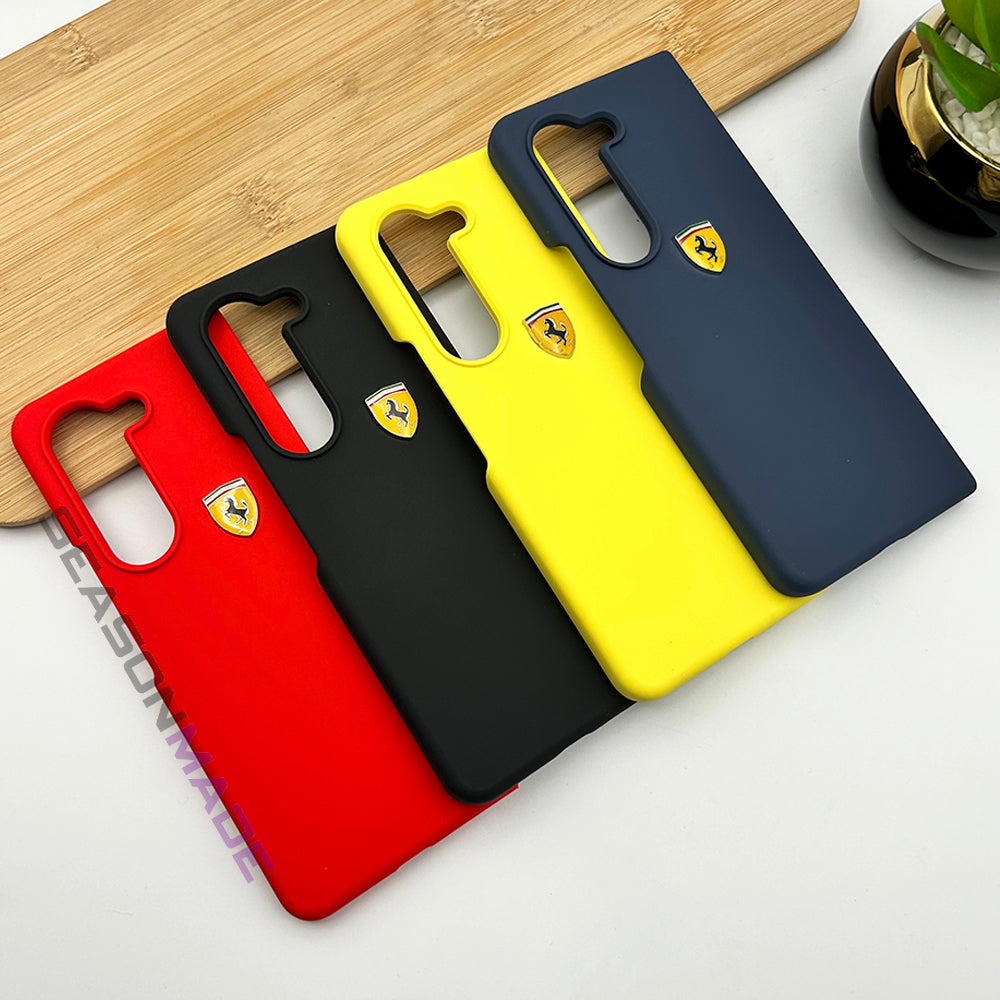 FR Edition Smooth Silk Feel Silicone Case for Samsung Galaxy Z Fold 7 | Sporty Luxury Finish