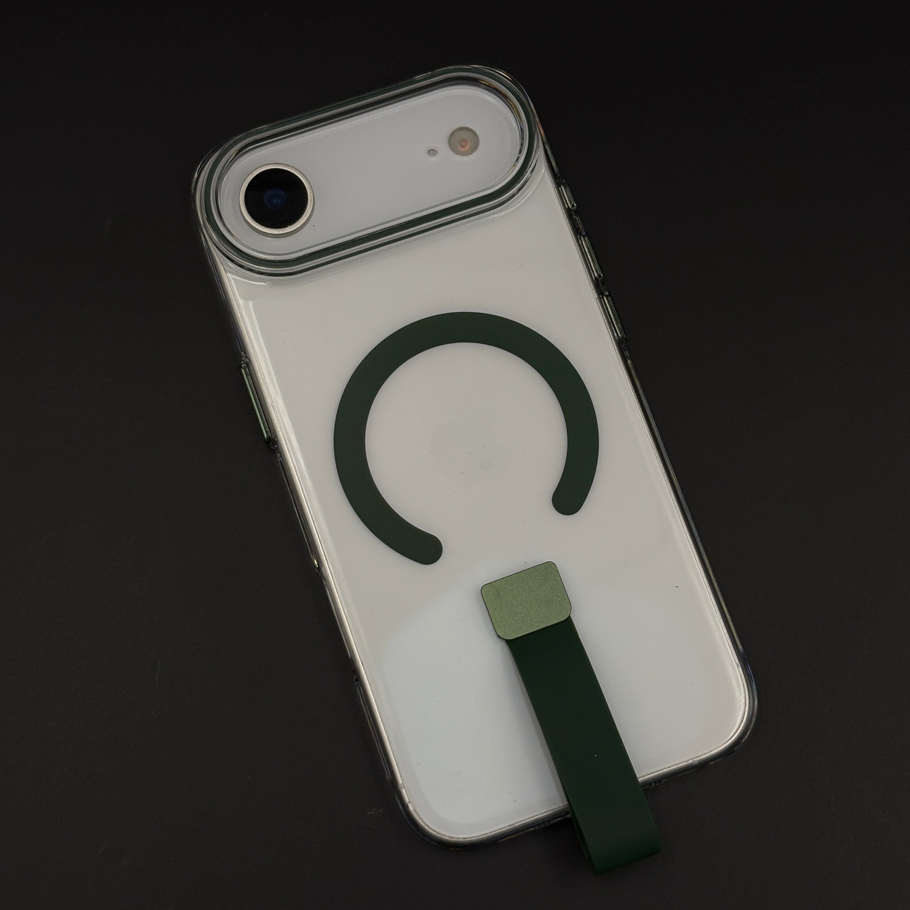 MagSafe Clear Phone Case Cover with Finger Strap Holder for iPhone 17 Air