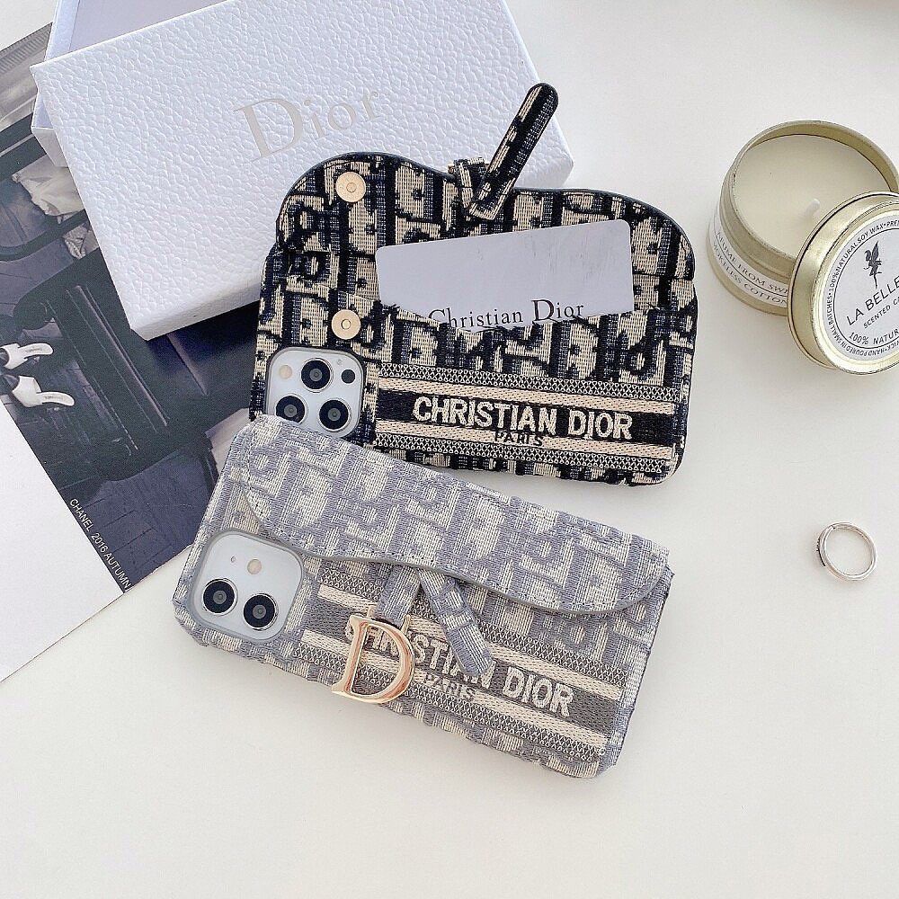 iPhone 15 Series Luxury Brand CD Card Holder Case Cover