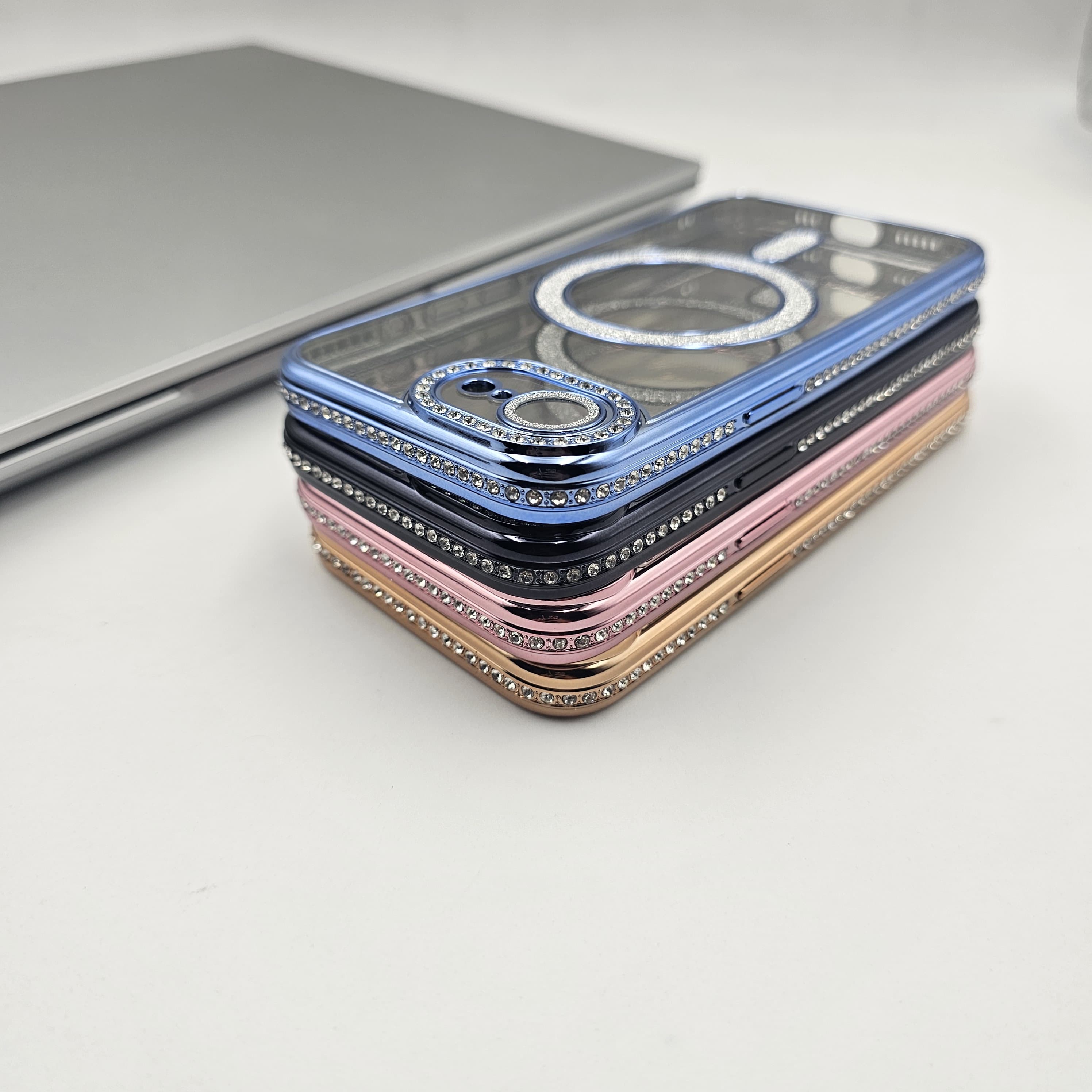 iPhone 16E Luxury Side Diamond Shimmer Magsafe Case