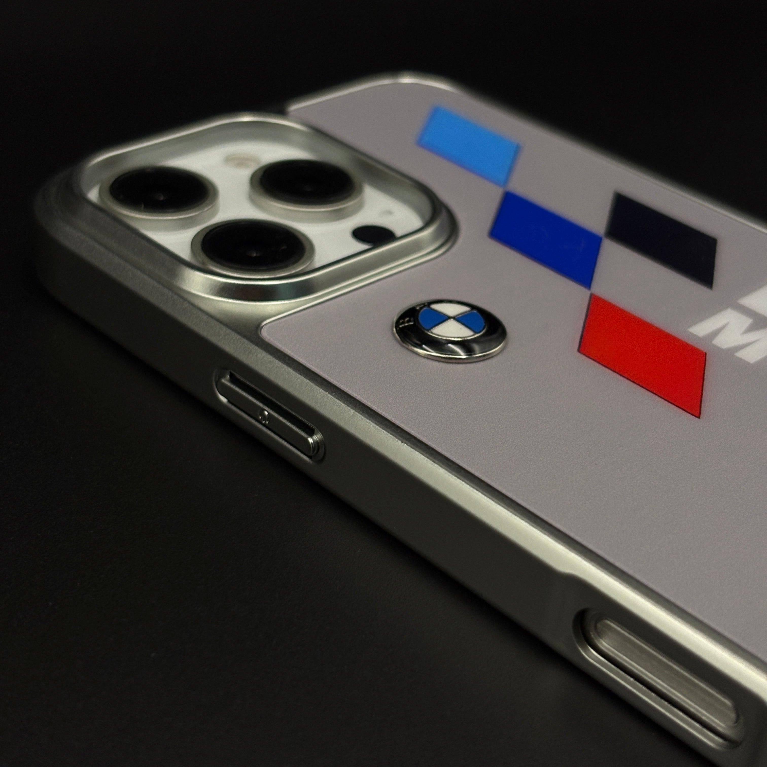 Motorsport Metal Style Frame Hard Case Cover for iPhone