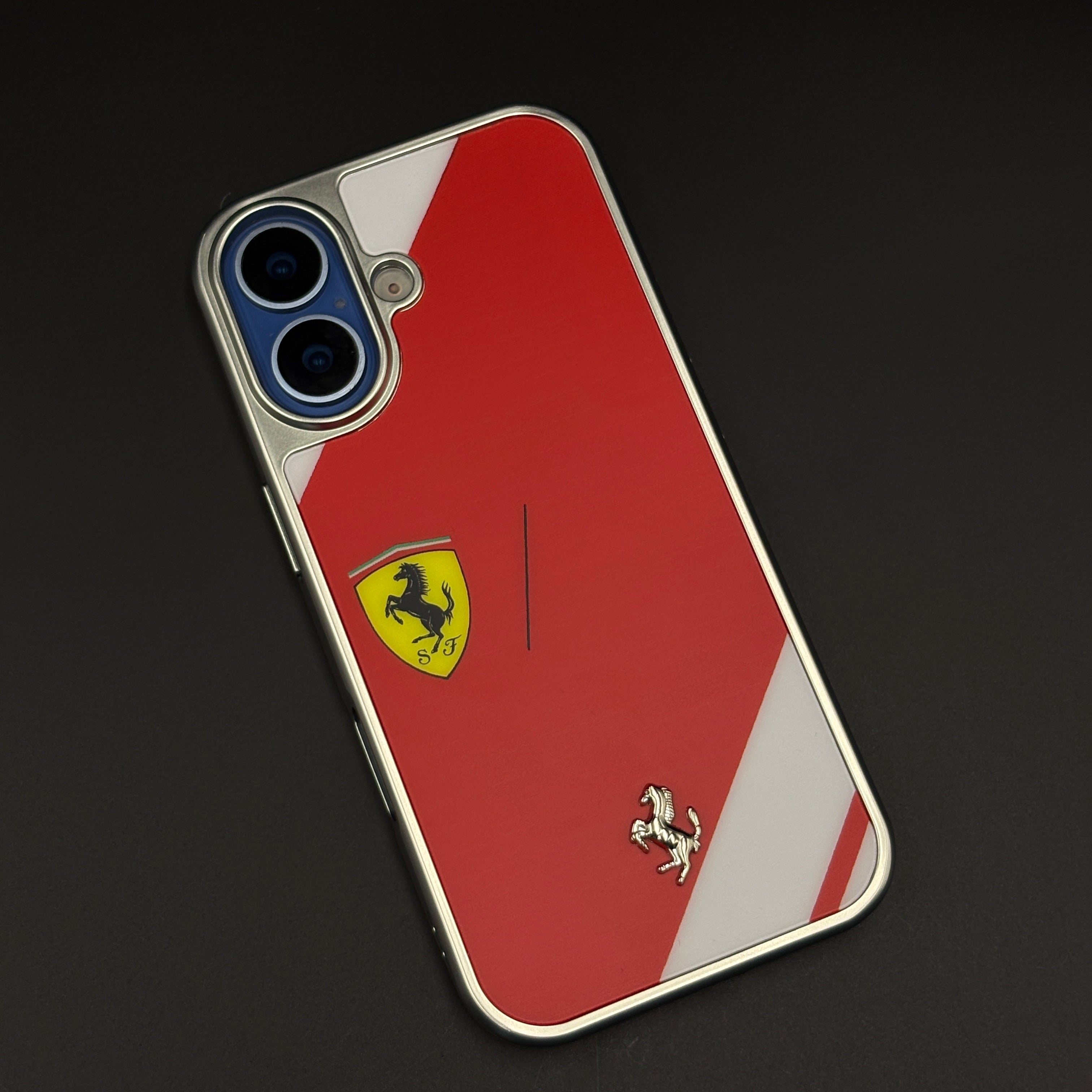 FR Horse Motorsport Inspired Metal Style Frame Hard Case Cover for iPhone 17