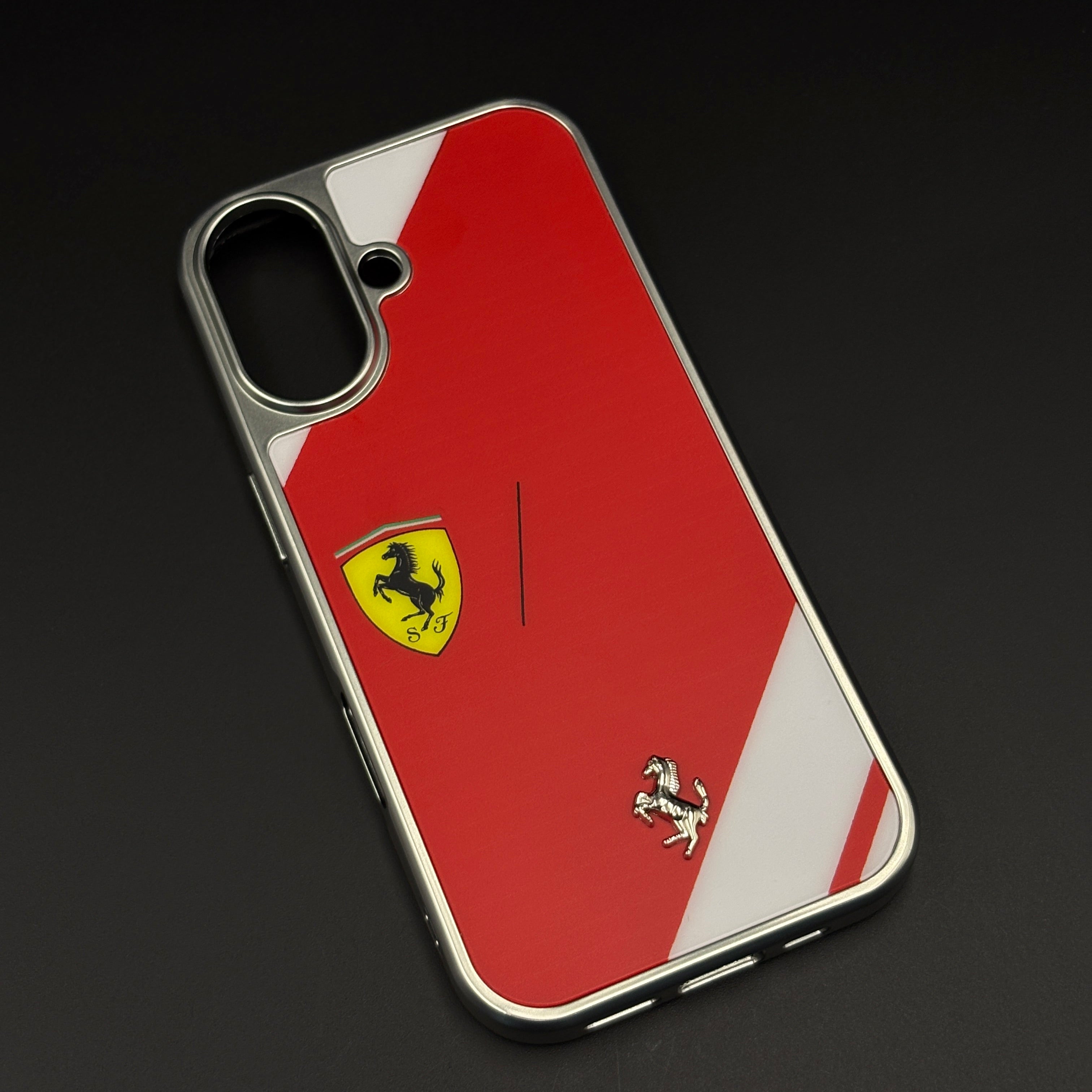 FR Horse Motorsport Inspired Metal Style Frame Hard Case Cover for iPhone 17