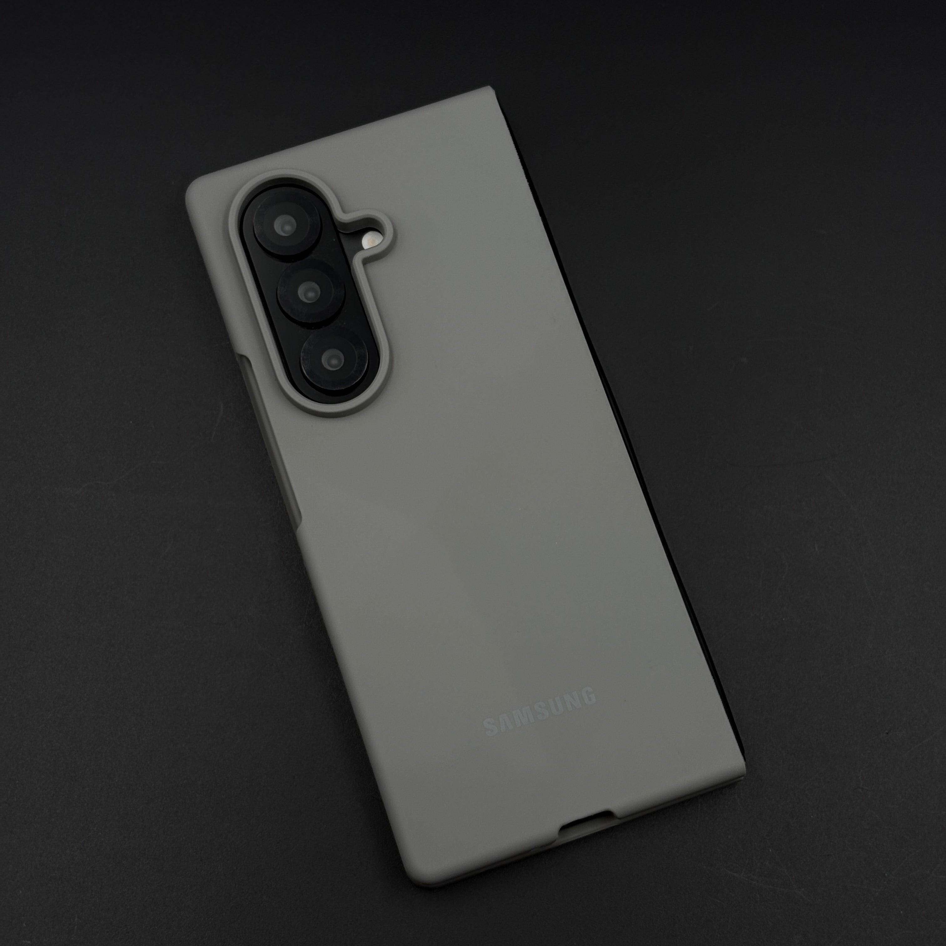 Silicone Phone Case Cover with Silk Feel for Samsung Galaxy Z Fold 7 | Velvet Inner Lining