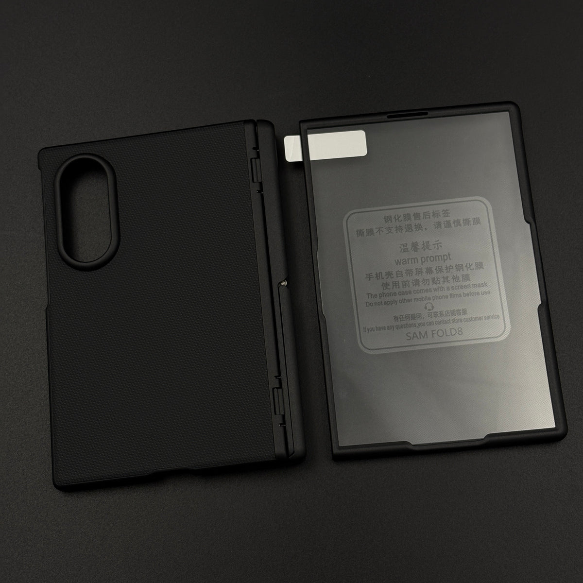 Rugged Hinge Protection Case for Samsung Galaxy Z Fold 8 with Side Kickstand & Front Screen Guard