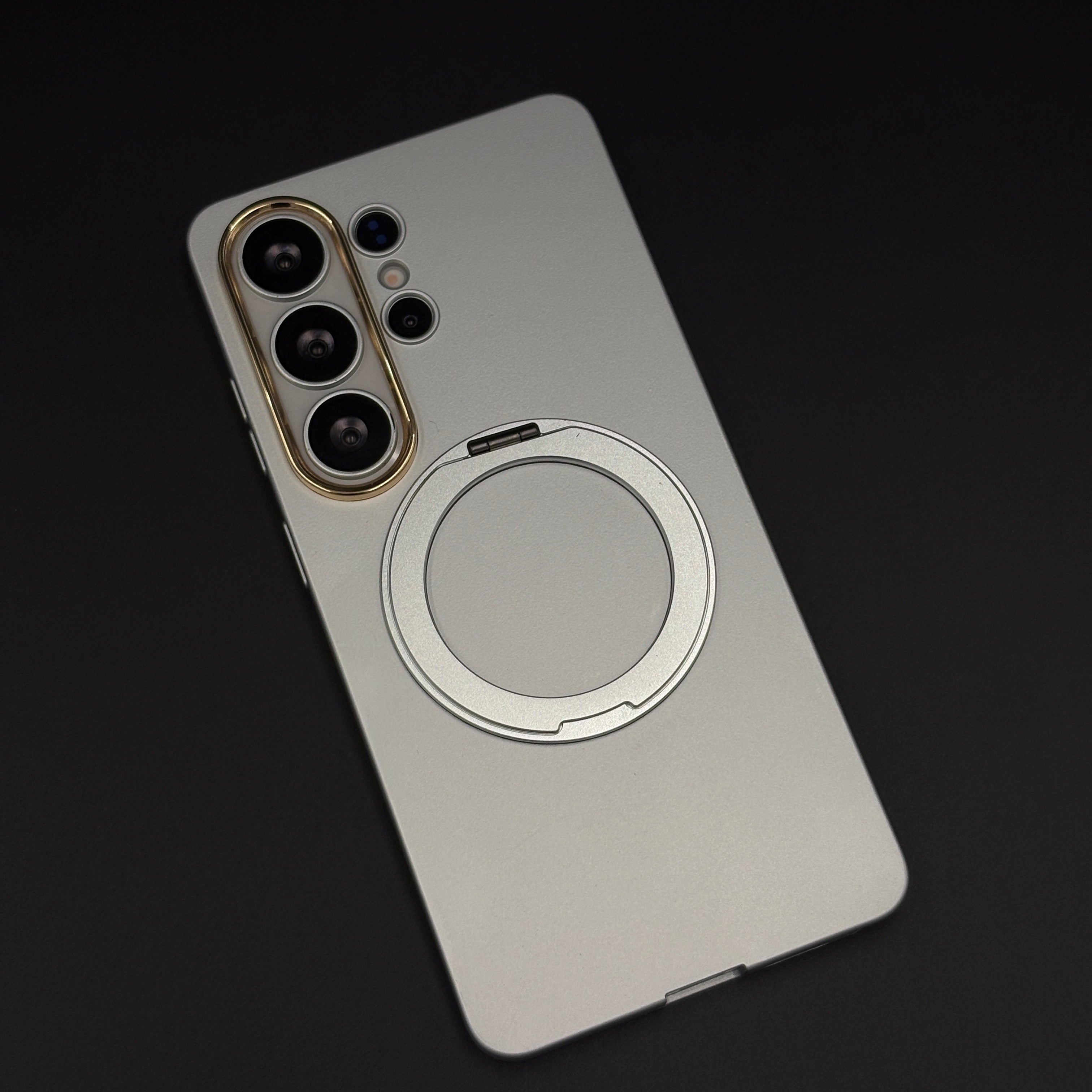 Matte MagSafe Case Cover with 360° Metal Kickstand for Galaxy S26 Ultra
