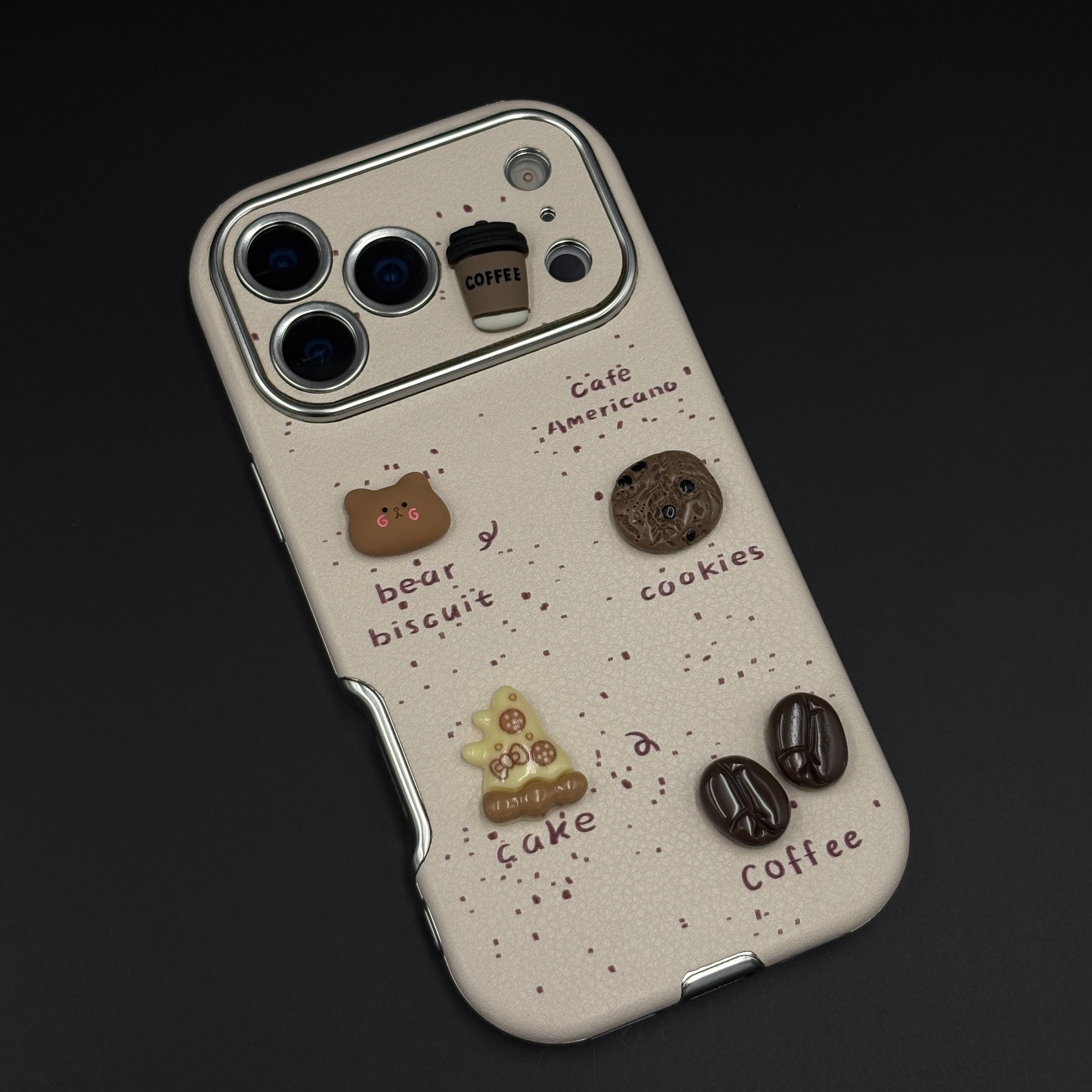 Americano Bear Cookies Cafe Cute Mobile Case Cover for iPhone 17 Series