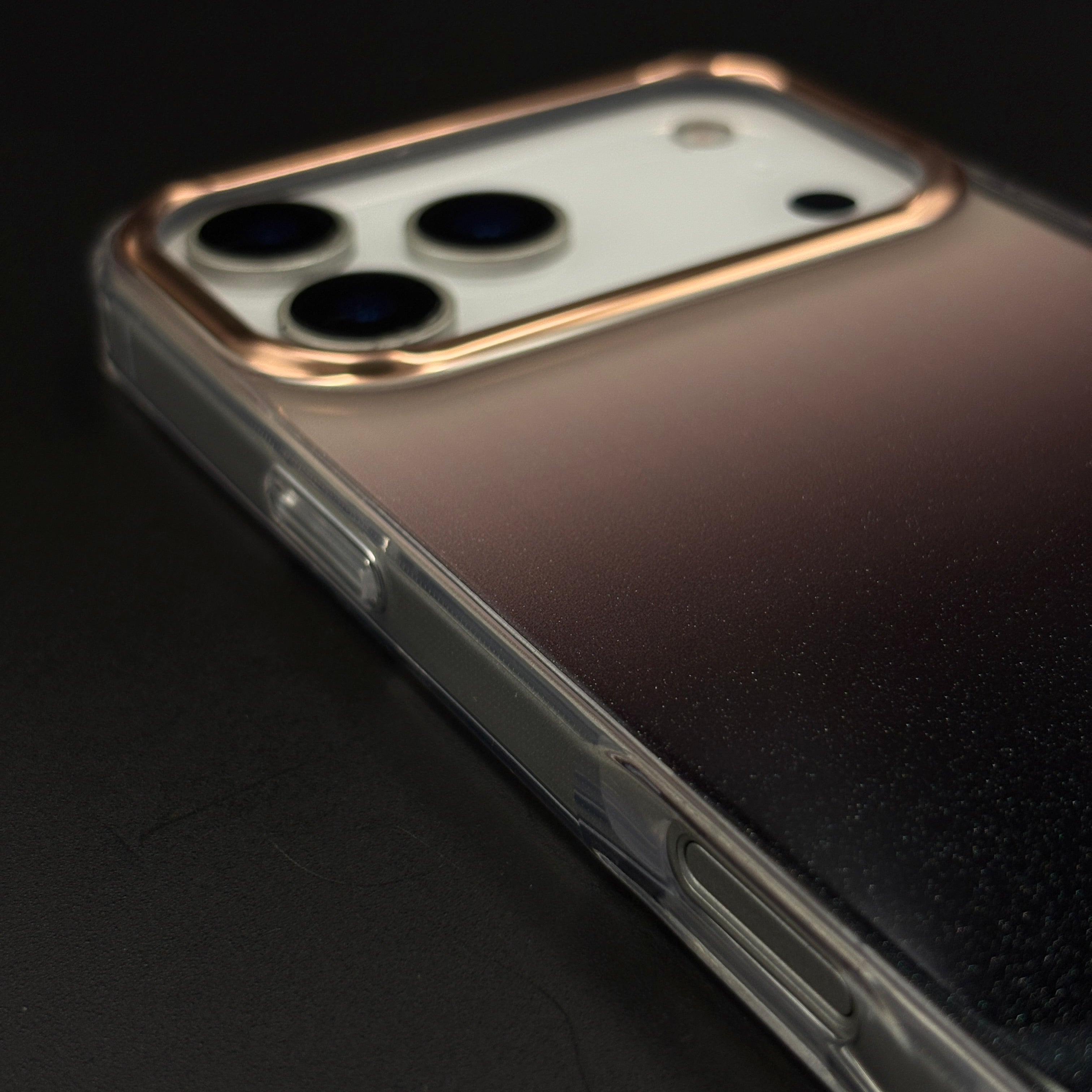 Midnight Black Gradient Protective Mobile Case Cover for iPhone 17 Series