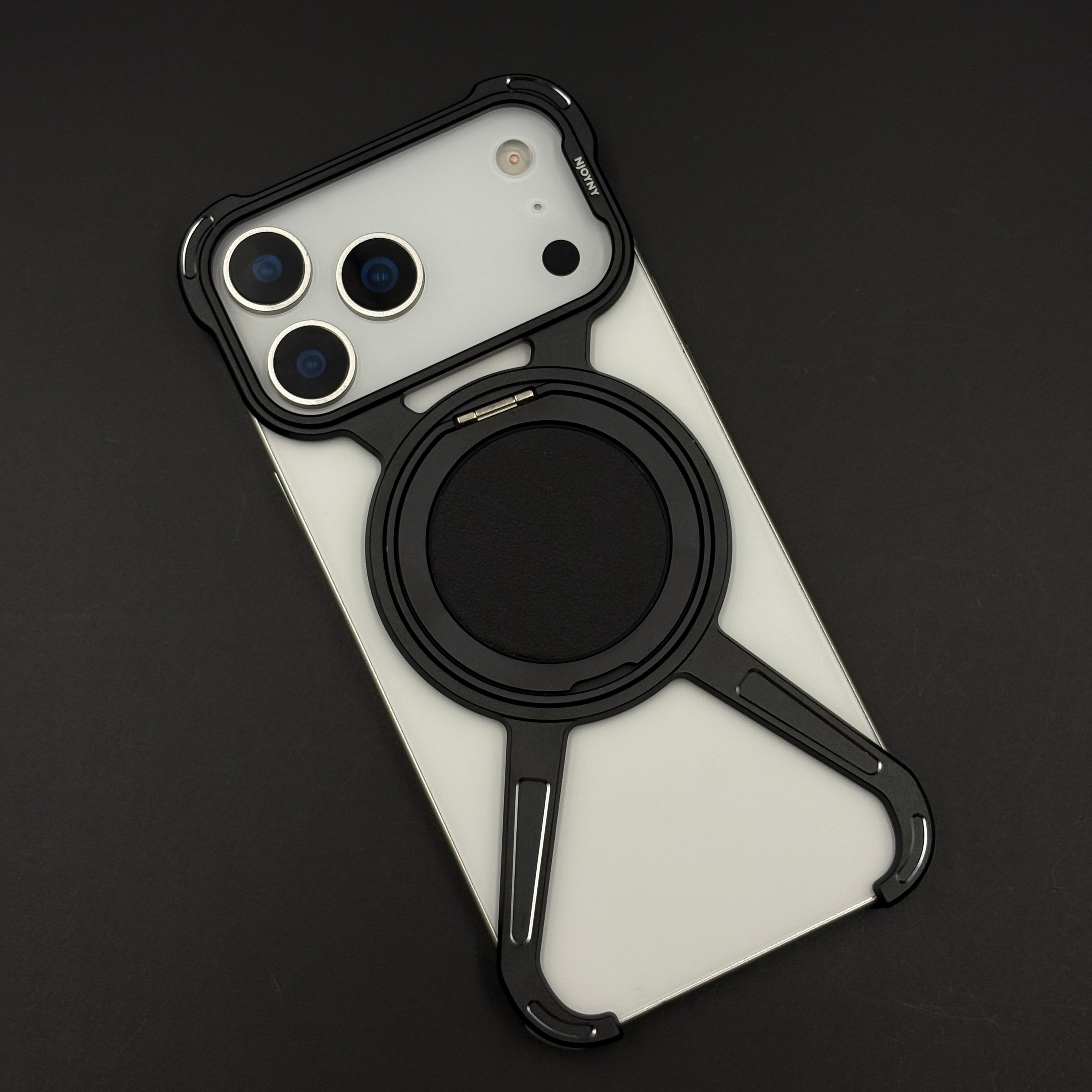 X Bracket Metal Rotating Stand MagSafe Phone Case Cover for iPhone 17 Series | Frameless Minimalist Edition