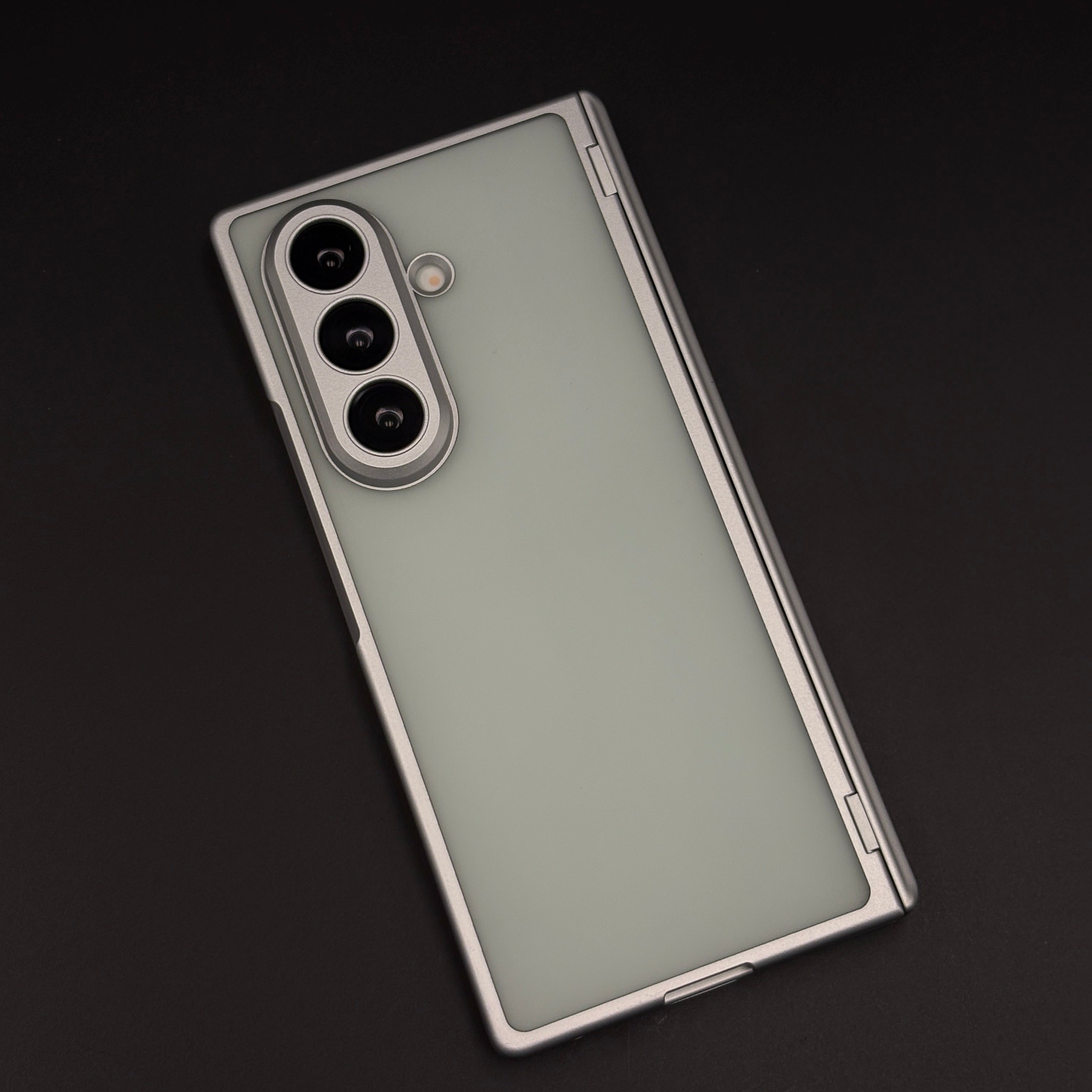 Smoky Matte Non-Yellowing Case with Front Screen Protector for Samsung Galaxy Z Fold 7