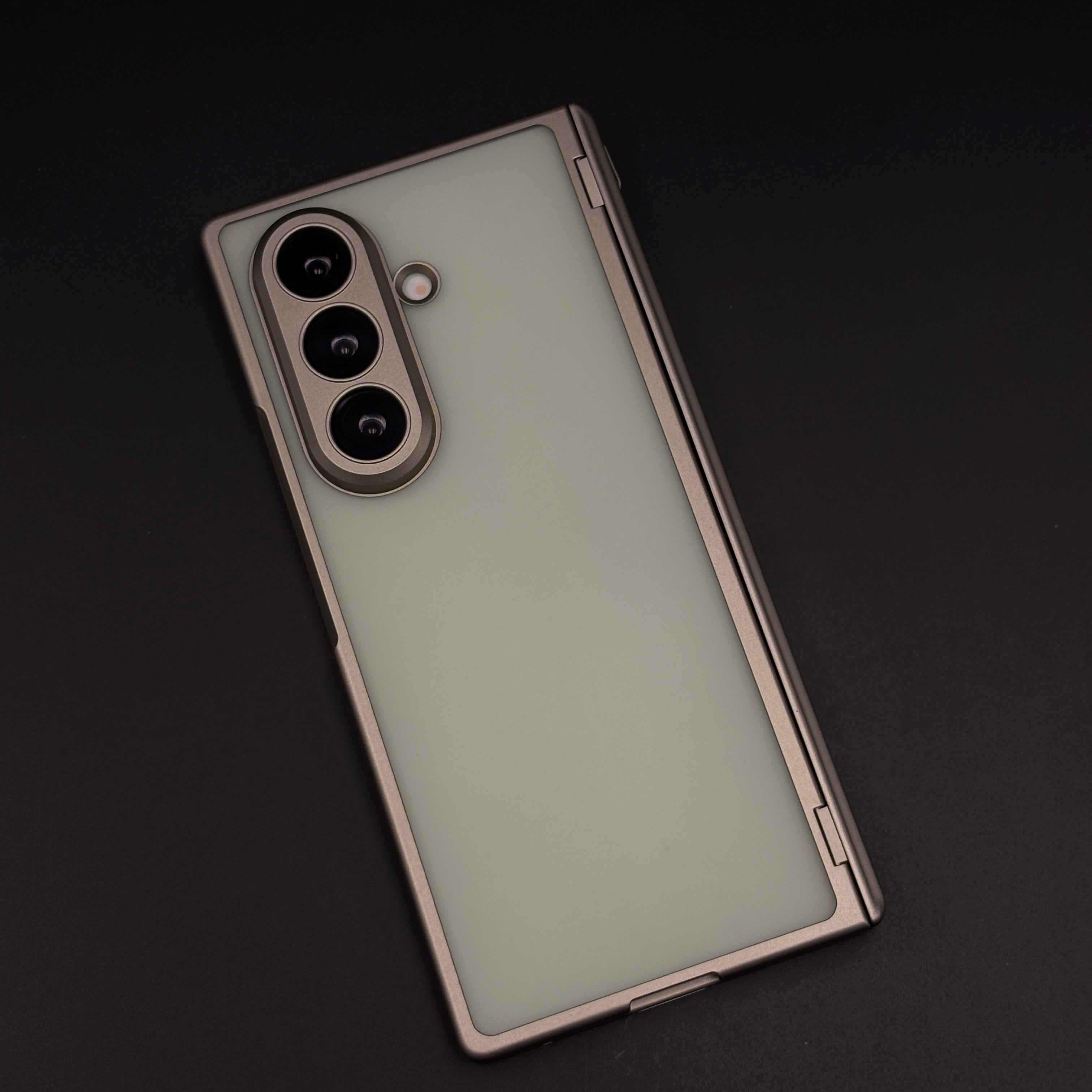 Smoky Matte Non-Yellowing Case with Front Screen Protector for Samsung Galaxy Z Fold 7