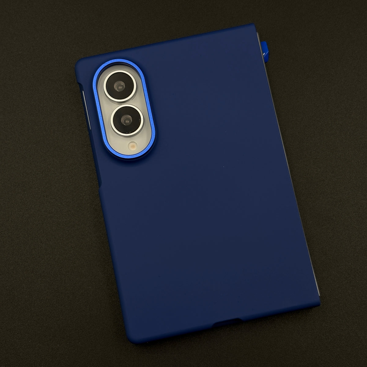 Silk-Touch Silicone Protective Case for Samsung Galaxy Z Fold 8 with Microfiber Lining & Front Screen Guard