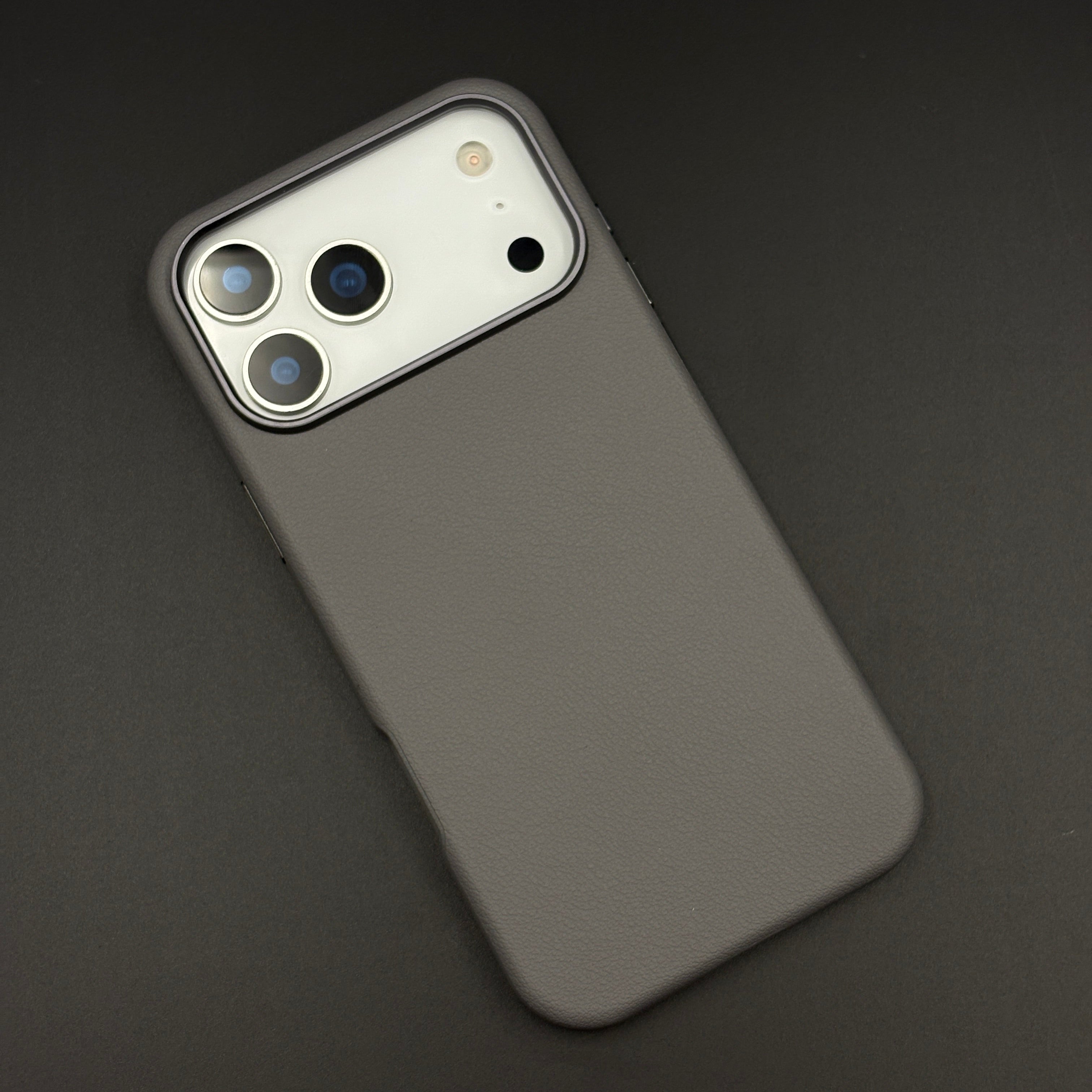 Minimalist Leather Phone Case Cover for iPhone 17 Series | Invisible MagSafe Compatible