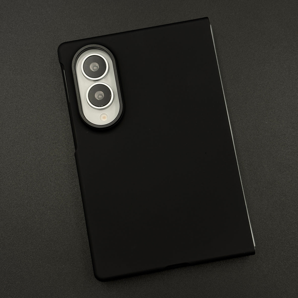Silk-Touch Silicone Protective Case for Samsung Galaxy Z Fold 8 with Microfiber Lining & Front Screen Guard