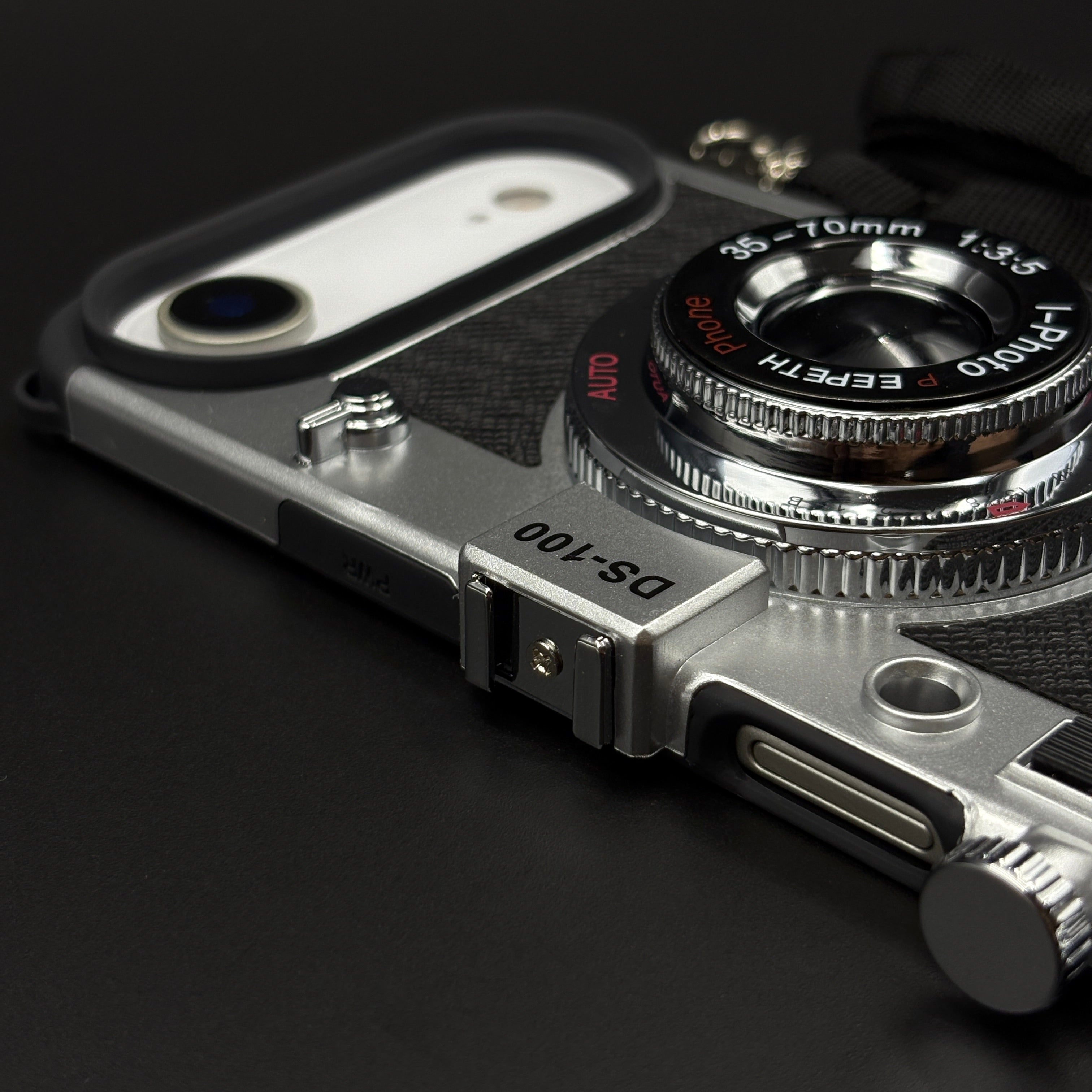 3D Vintage Camera Phone Case Cover for iPhone 17 Air | Retro Designer | Detachable Sling