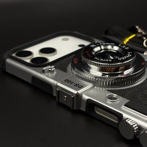 3D Vintage Camera Phone Case Cover for iPhone 17 Series | Retro Designer | Detachable Sling - Season Made