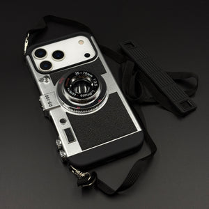 3D Vintage Camera Phone Case Cover for iPhone 17 Series | Retro Designer | Detachable Sling - Season Made
