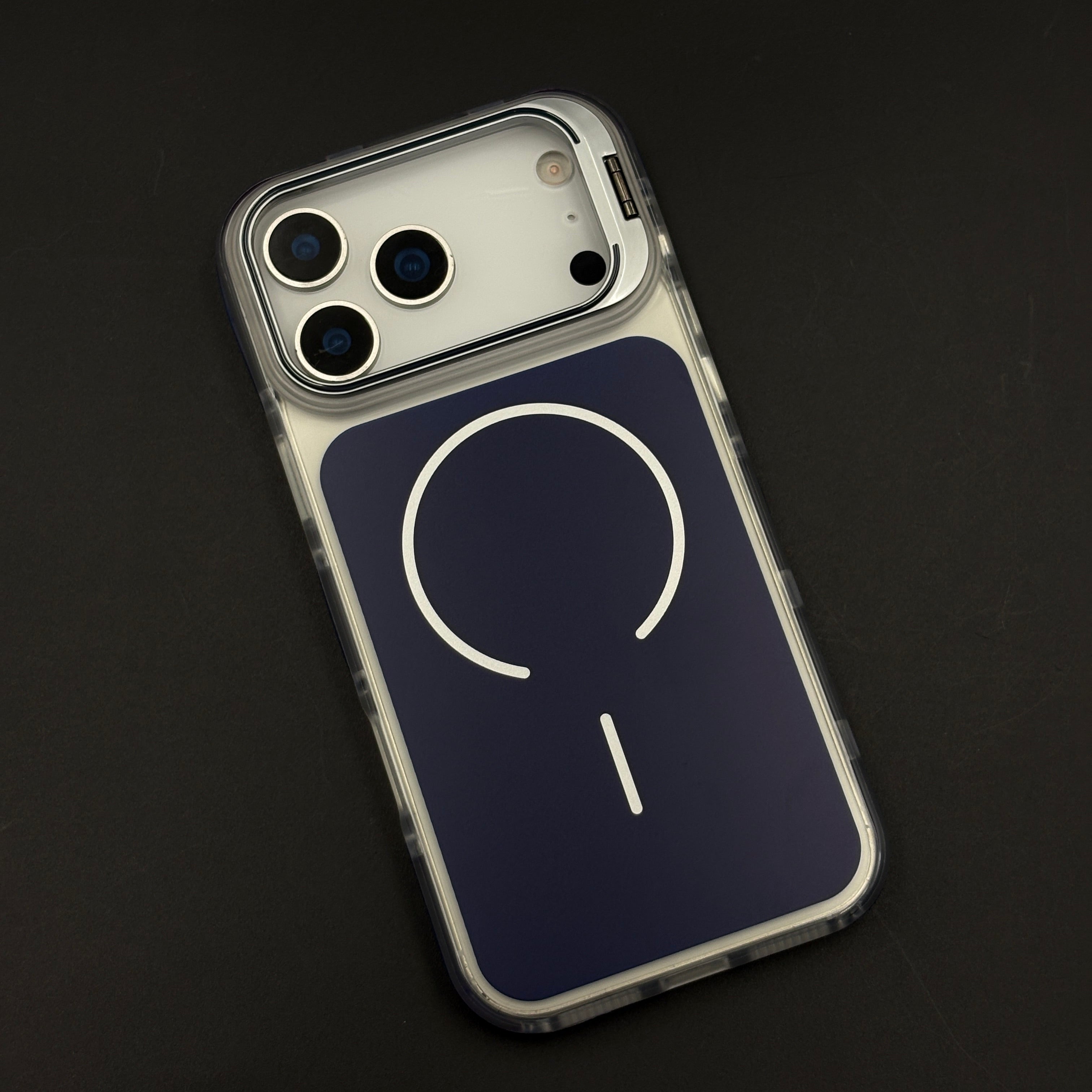 CrystalShield Color Anti‑Yellow Metal Kickstand MagSafe Case for iPhone 17 Series