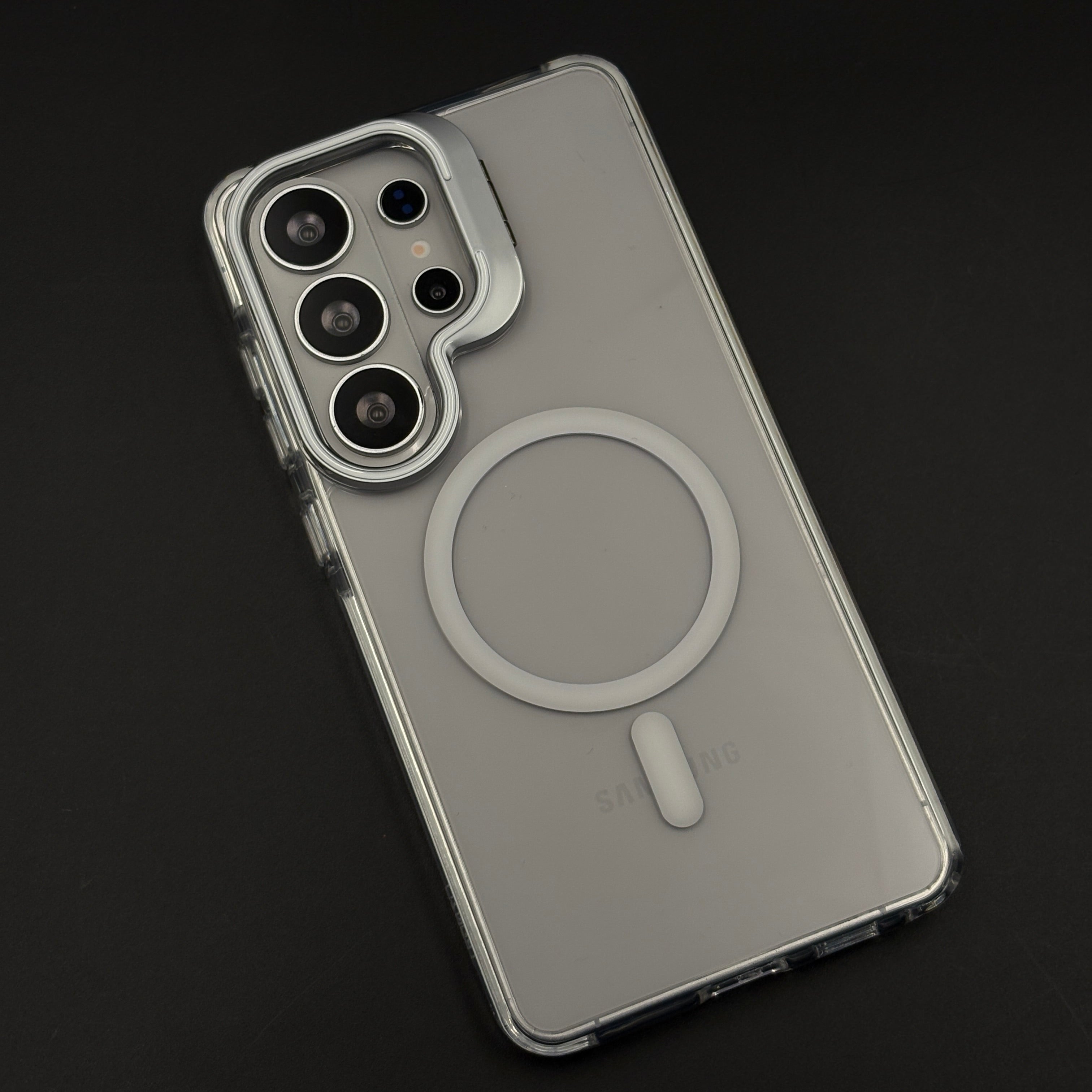 Non-Yellowing Clear Camera Kickstand MagSafe Mobile Case Cover for Samsung Galaxy S26 Ultra