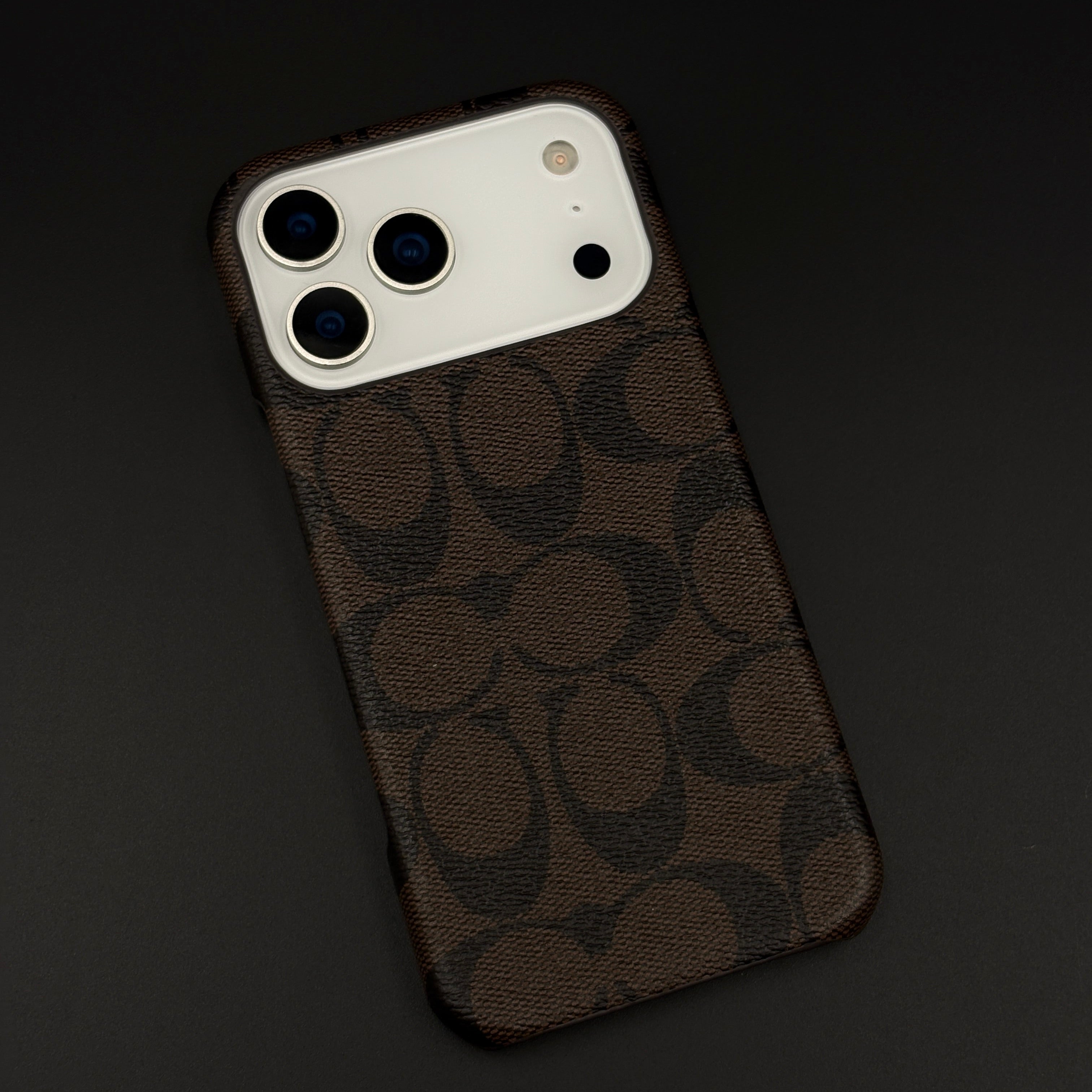 CC Pattern PU Leather Case for iPhone 17 Series | Monogram Soft Touch Protection