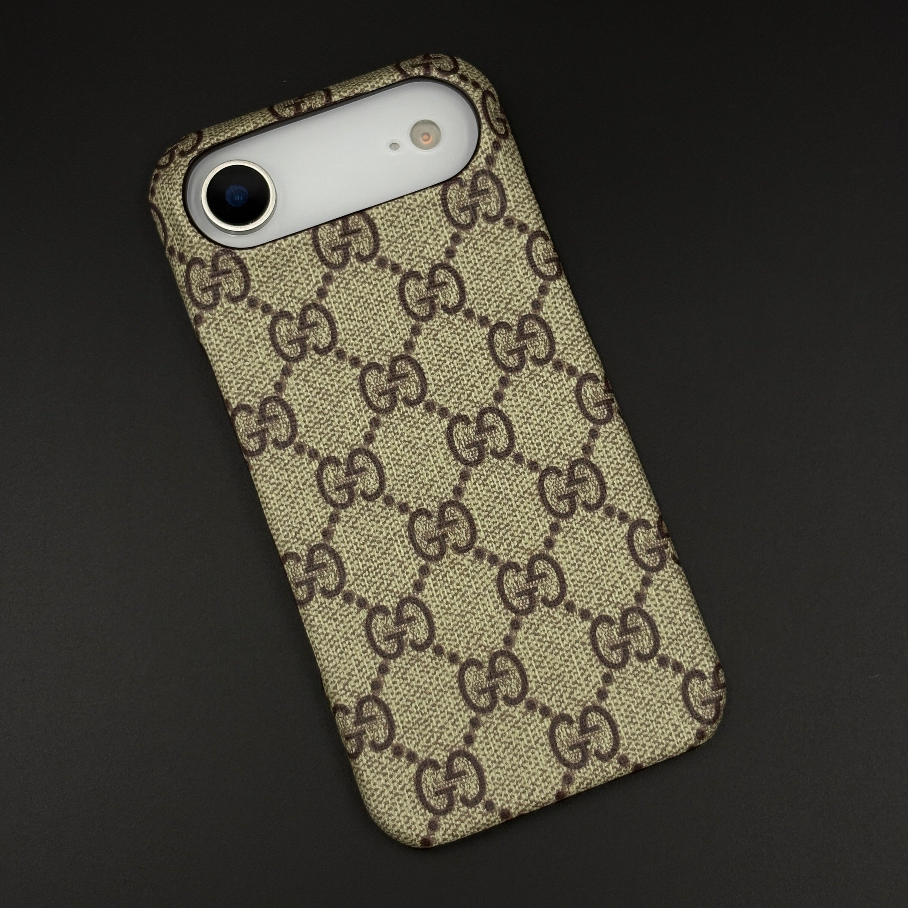 Luxury Brand PU Leather GG Case for iPhone 17 Air | Designer Protective Cover