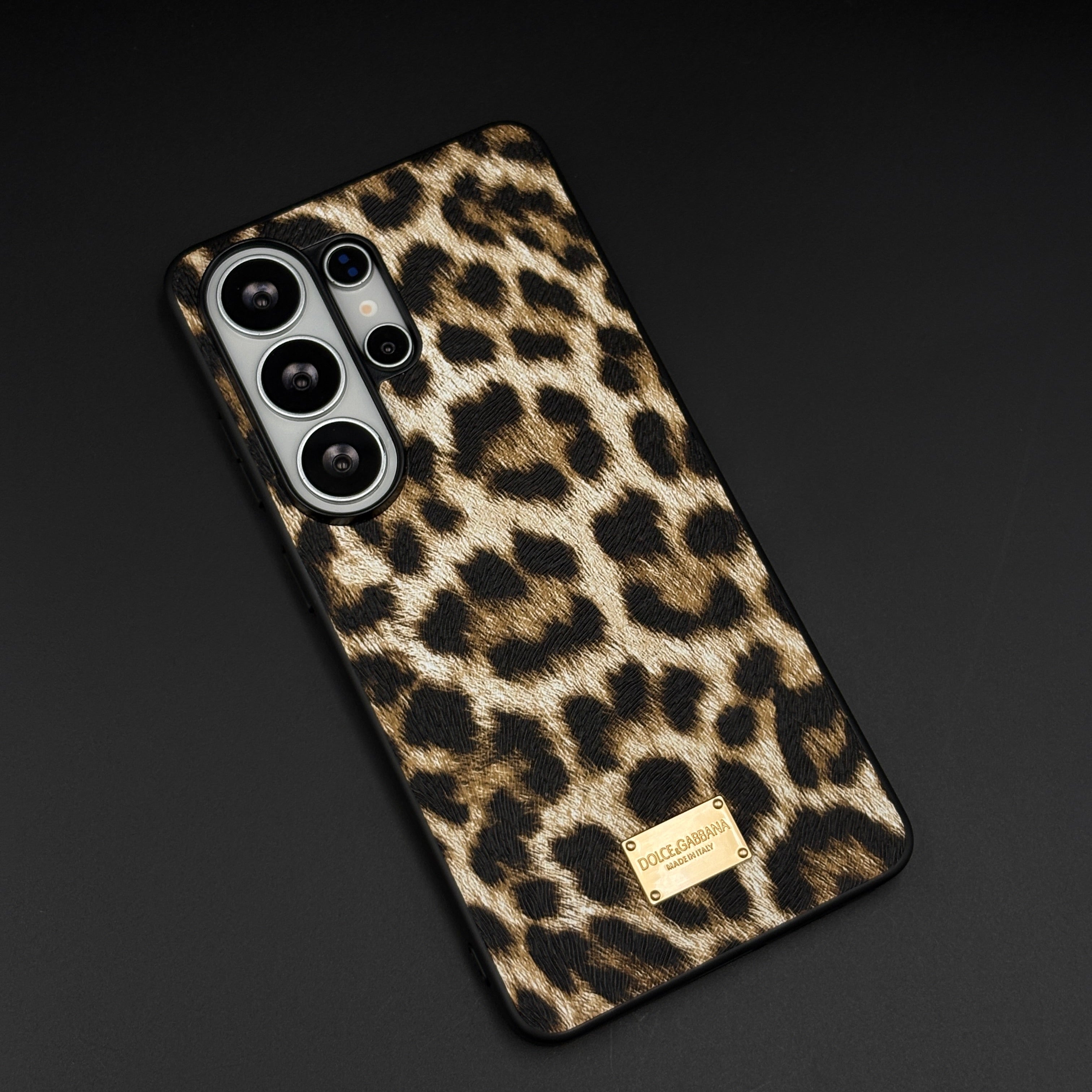 D&G Luxury Leopard Print Case for Samsung Galaxy S26 Ultra | Designer Protective Cover