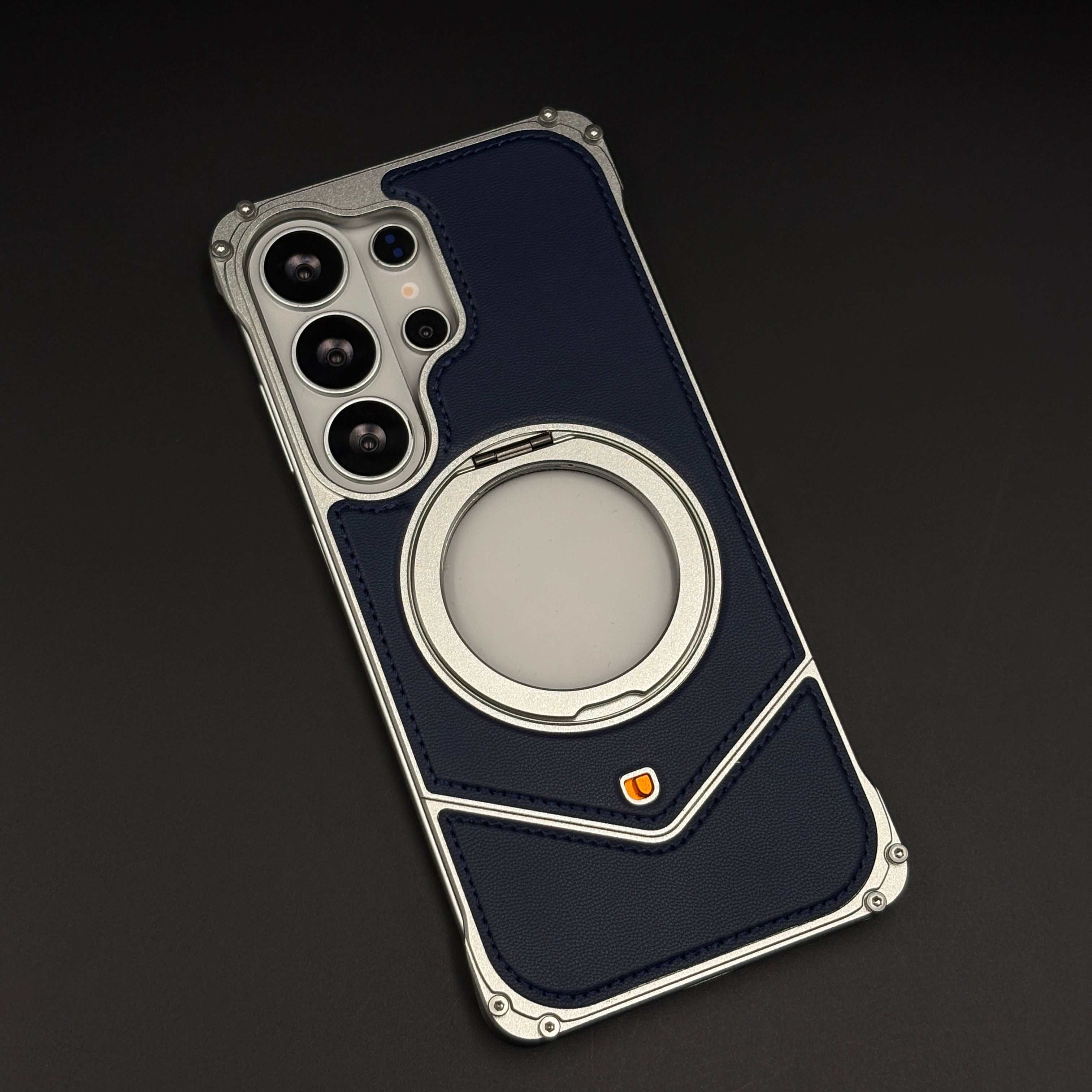 Heavy Duty Rugged Metal Ring Stand MagSafe Mobile Case Cover for Samsung Galaxy S26 Ultra