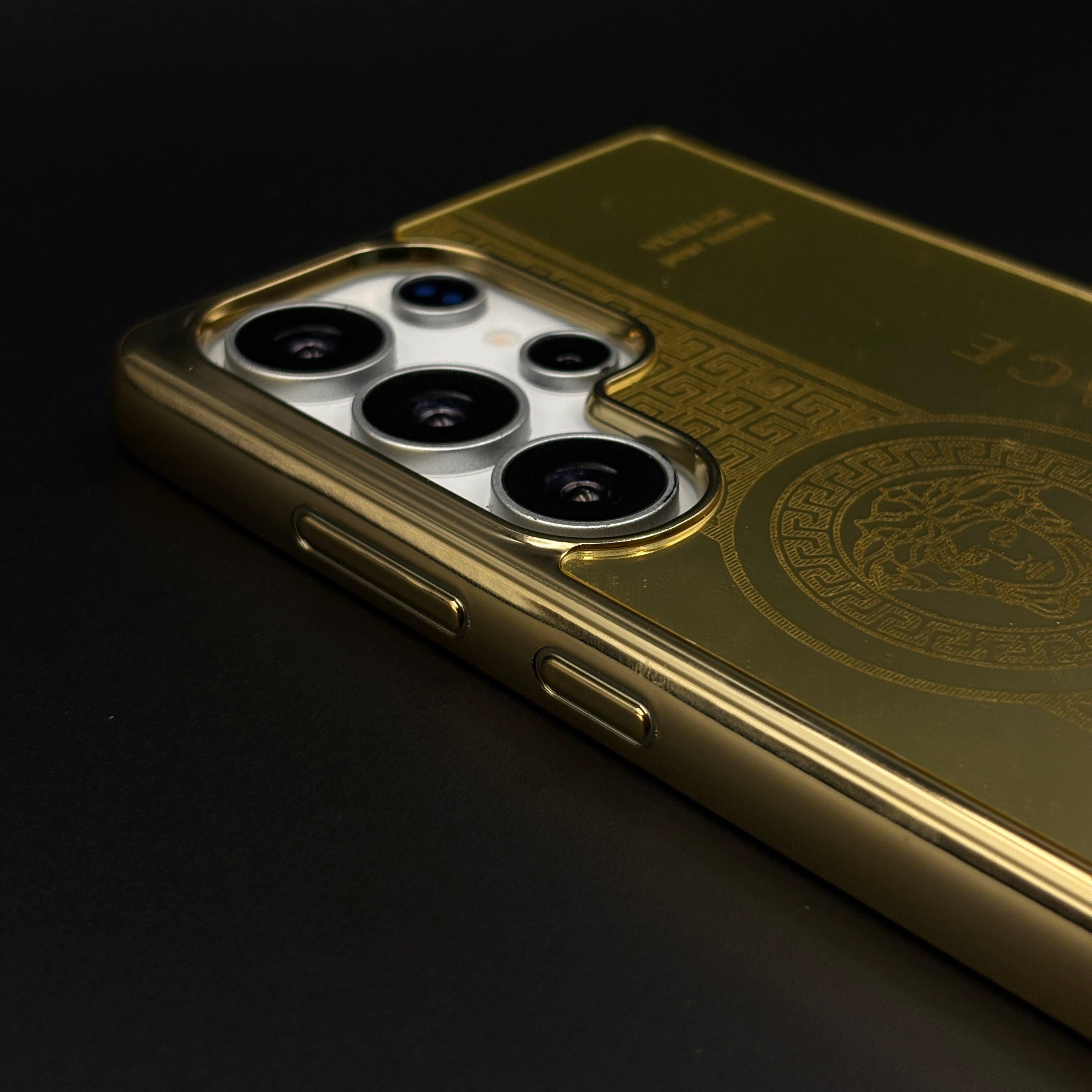 Handcrafted 24K Gold Plated VS Pour Homme Case for Samsung Galaxy S25 Ultra | Luxury Limited Edition Cover