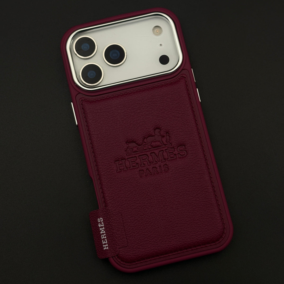 HMS Paris Embossed Leather Case for iPhone 17 Series