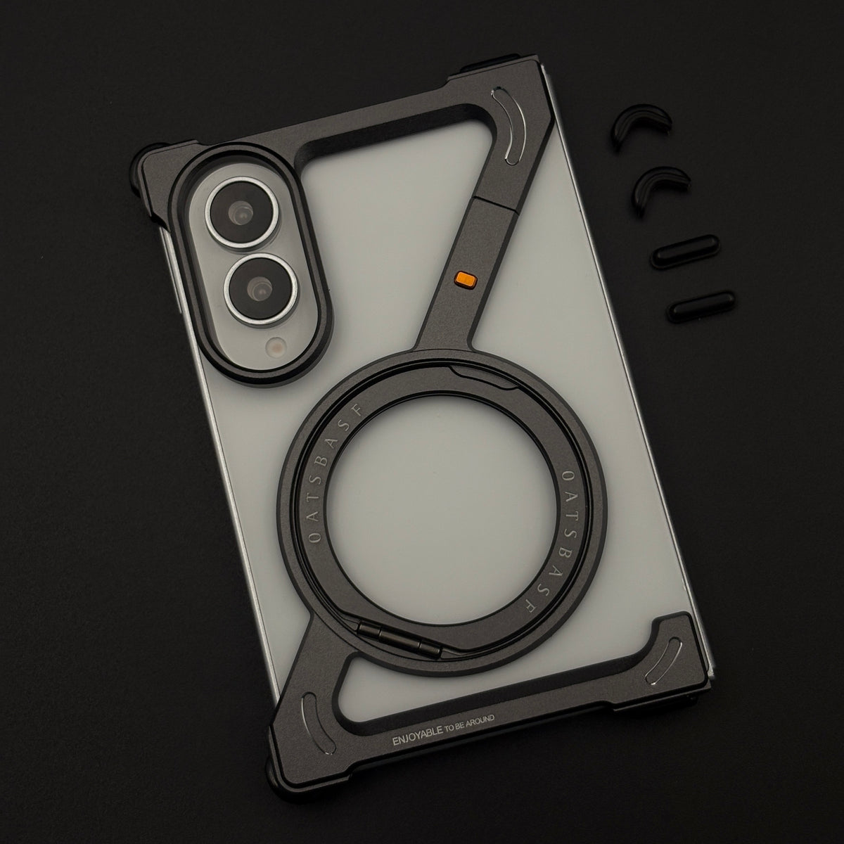 Z Shape Aluminium Metal Rotating Kickstand Case for Samsung Galaxy Z Fold 8
