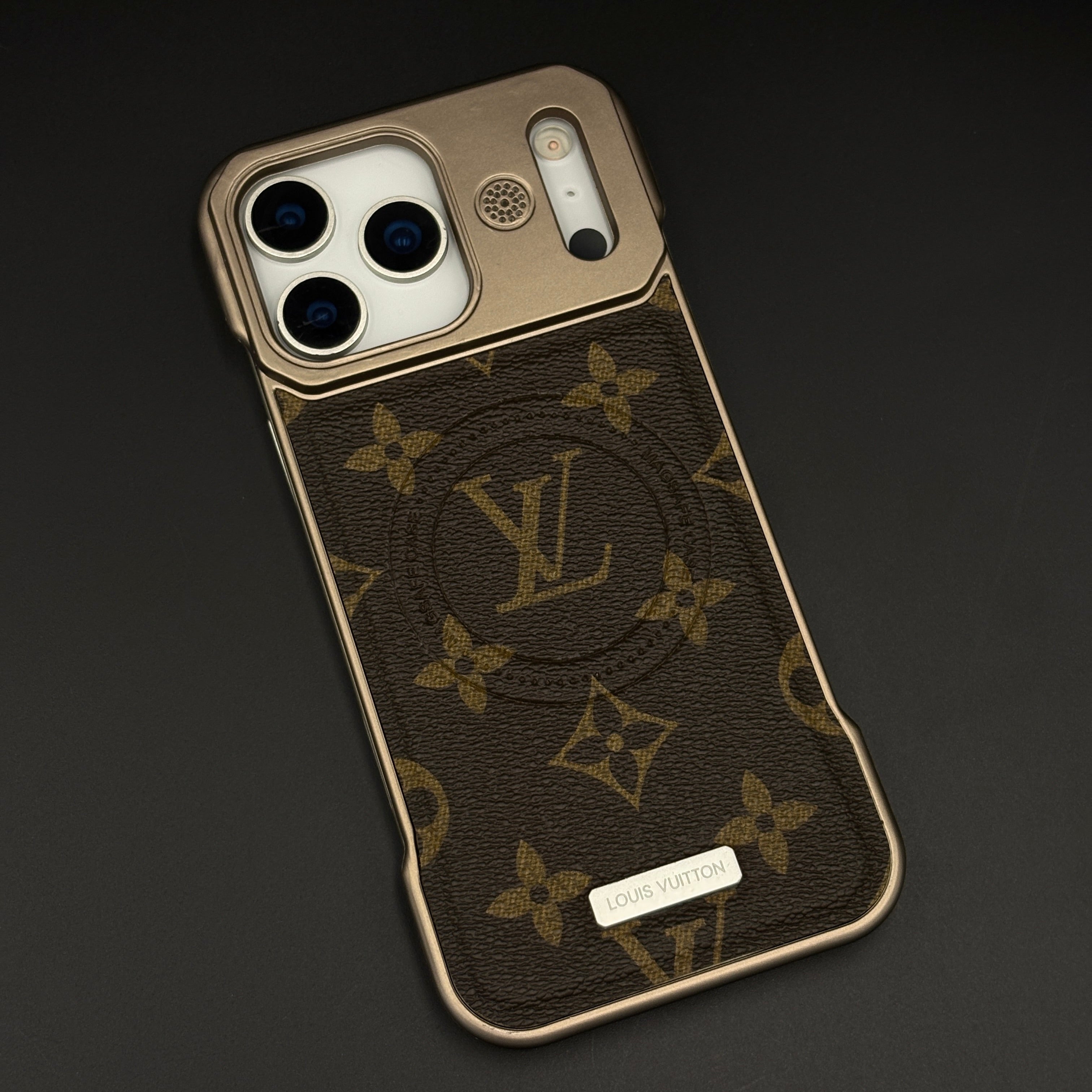 Luxury Branded Leather Fabric Mobile Case Cover for iPhone 17 Series | MagSafe Compatible