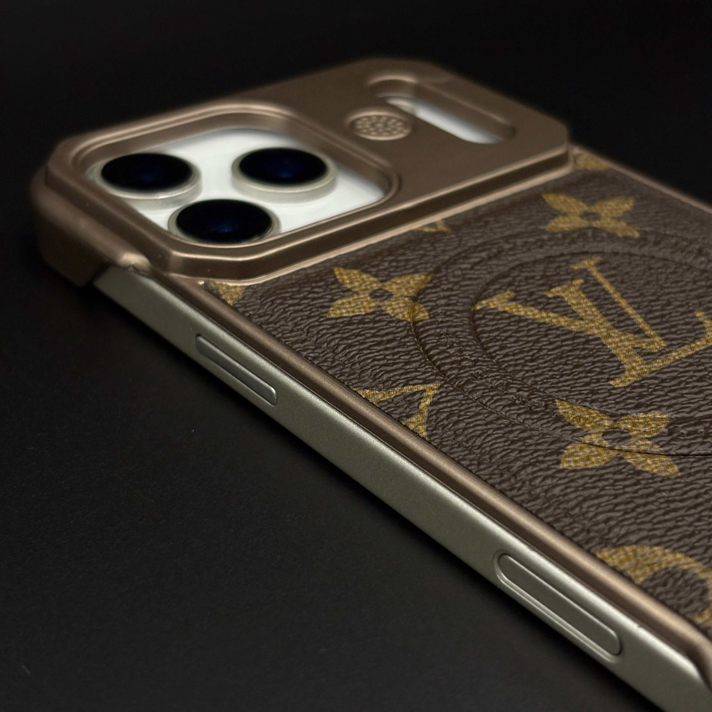 Luxury Branded Leather Fabric Mobile Case Cover for iPhone 17 Series | MagSafe Compatible