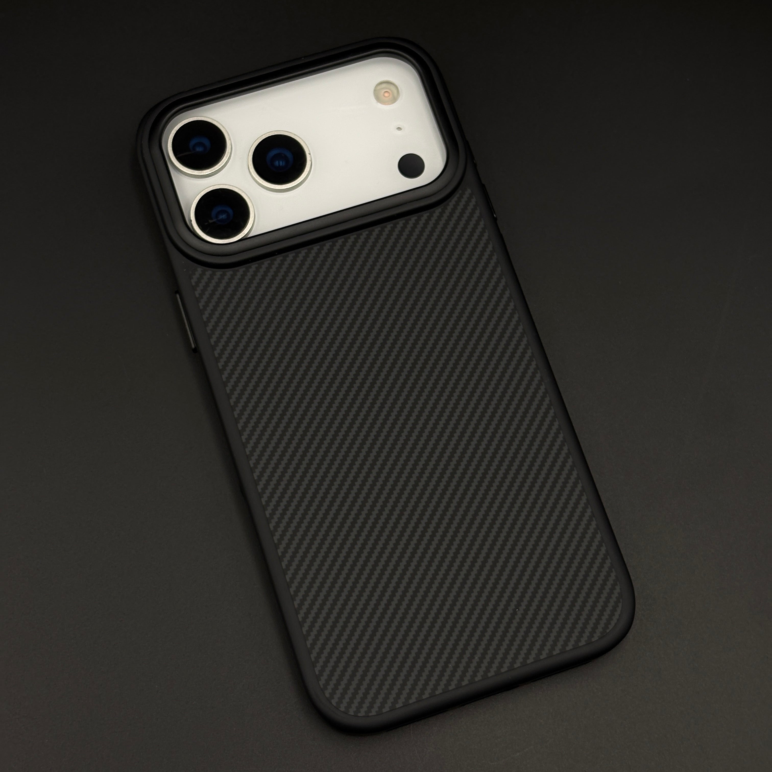 Stealth Carbon Fiber Hidden MagSafe Mobile Case Cover for iPhone 17 Series