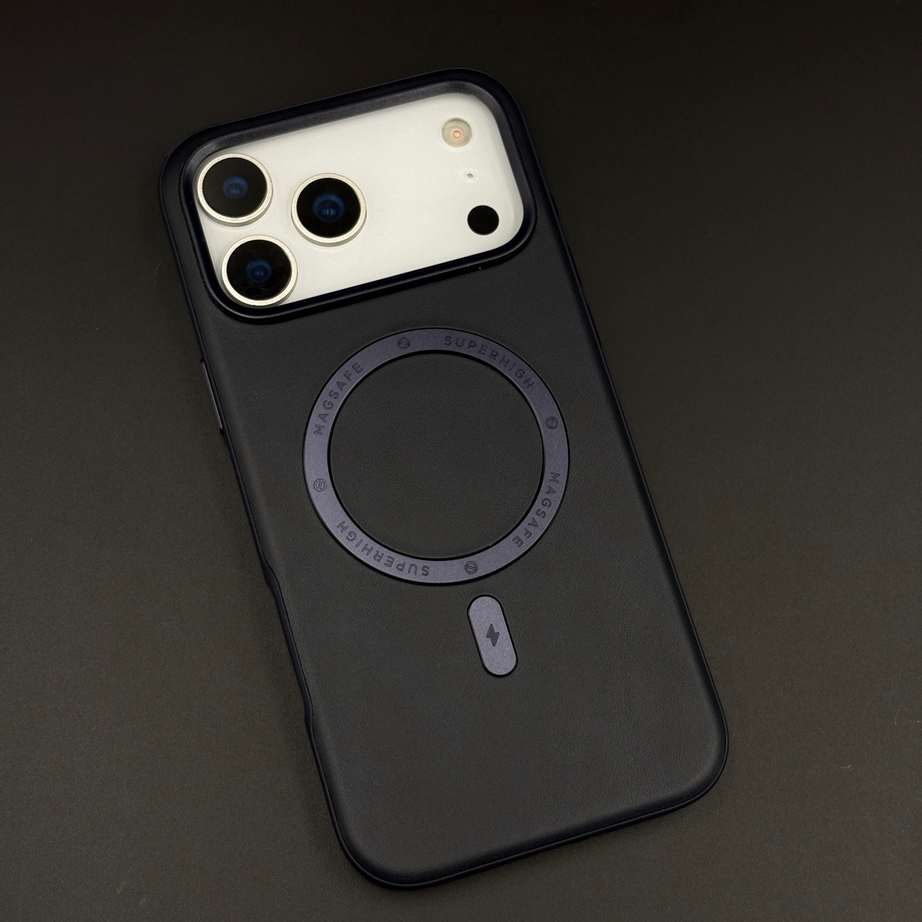 Super Magnetic Magsafe PU Leather Case for iPhone 17 Series | Premium Grip & Sleek Design