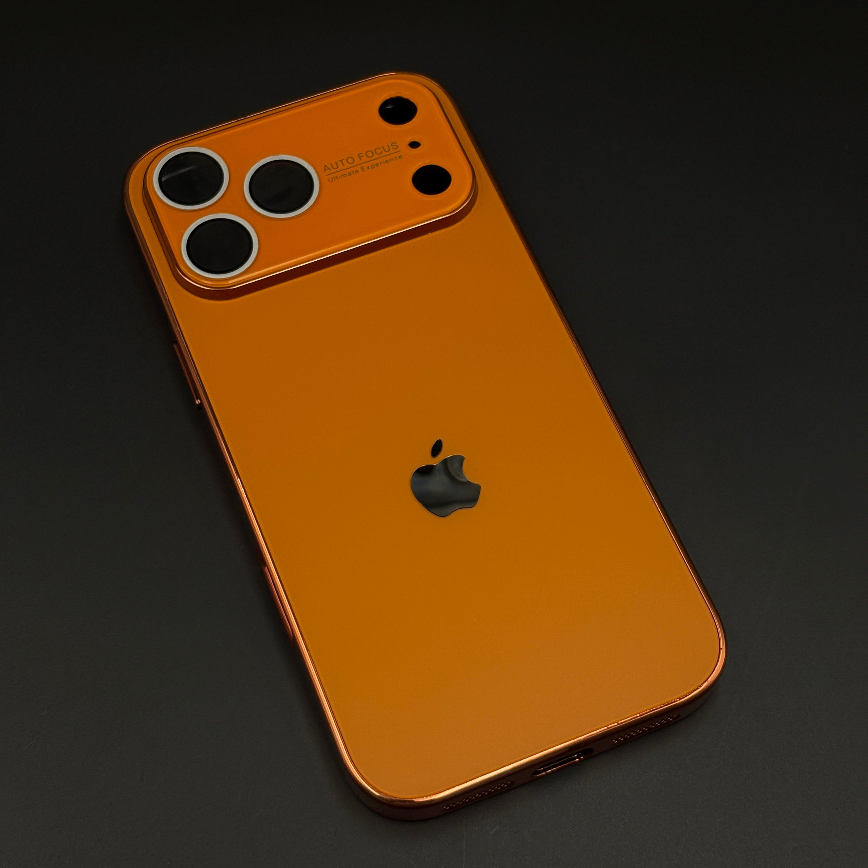 Luxury Backplane Glass Chromatic Lens Shield Case for iPhone 17 Series