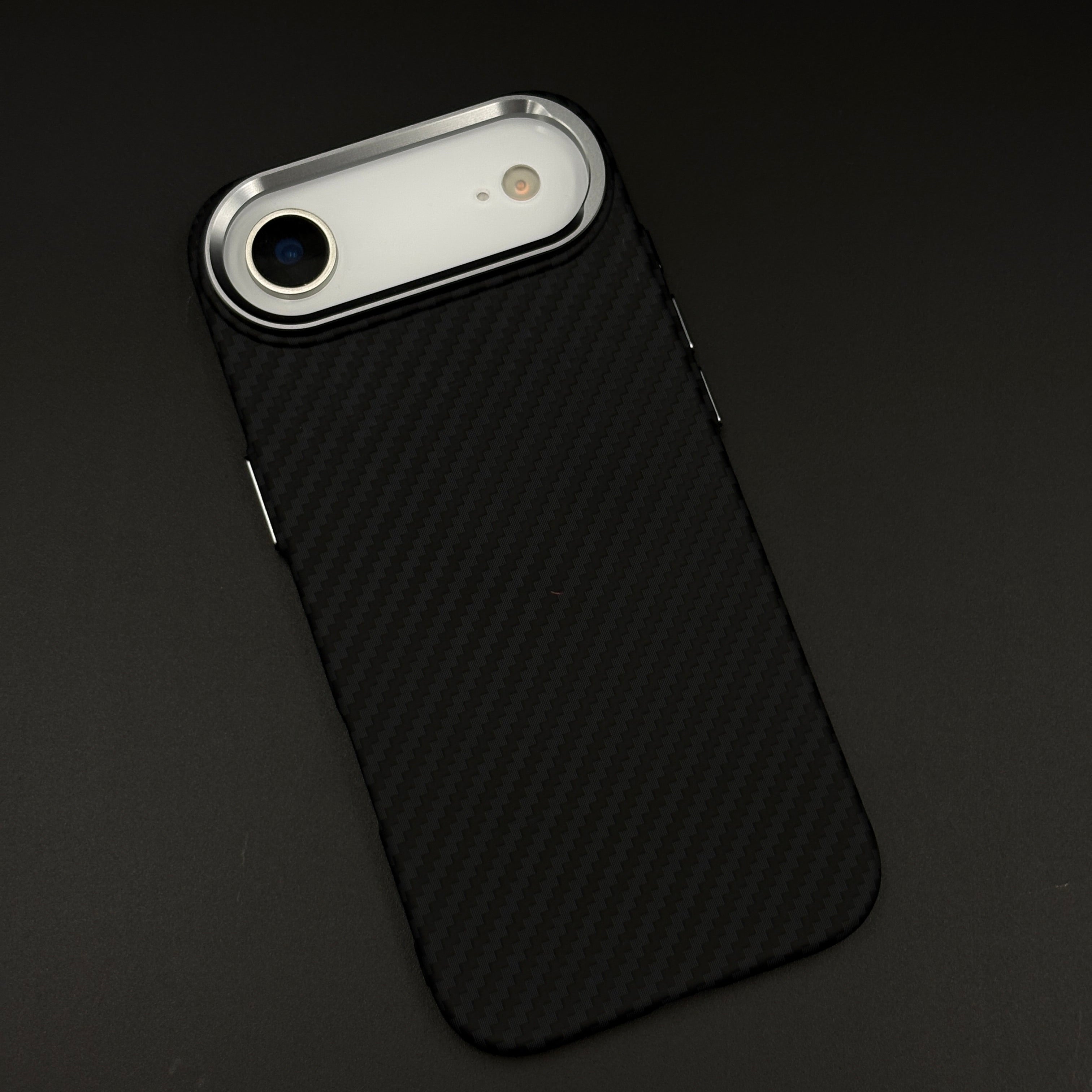 Carbon Fiber Slim Mobile Case Cover for iPhone 17 Air | Rare Aramid Texture Finish | Real Carbon Fibre Feel | Hidden MagSafe