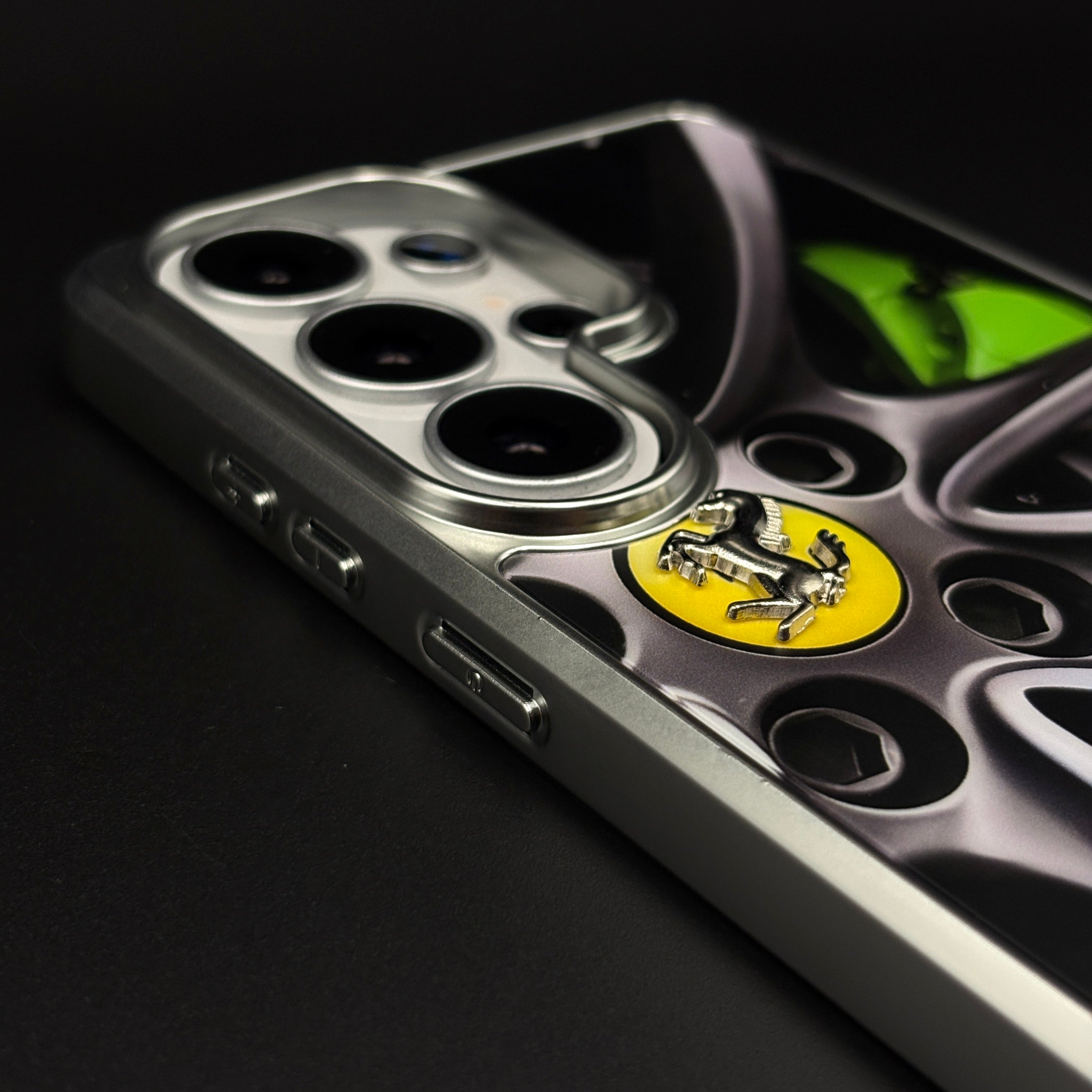 Luxury FR Horse Motorsport Inspired Metal Frame Case for Samsung Galaxy S26 Ultra